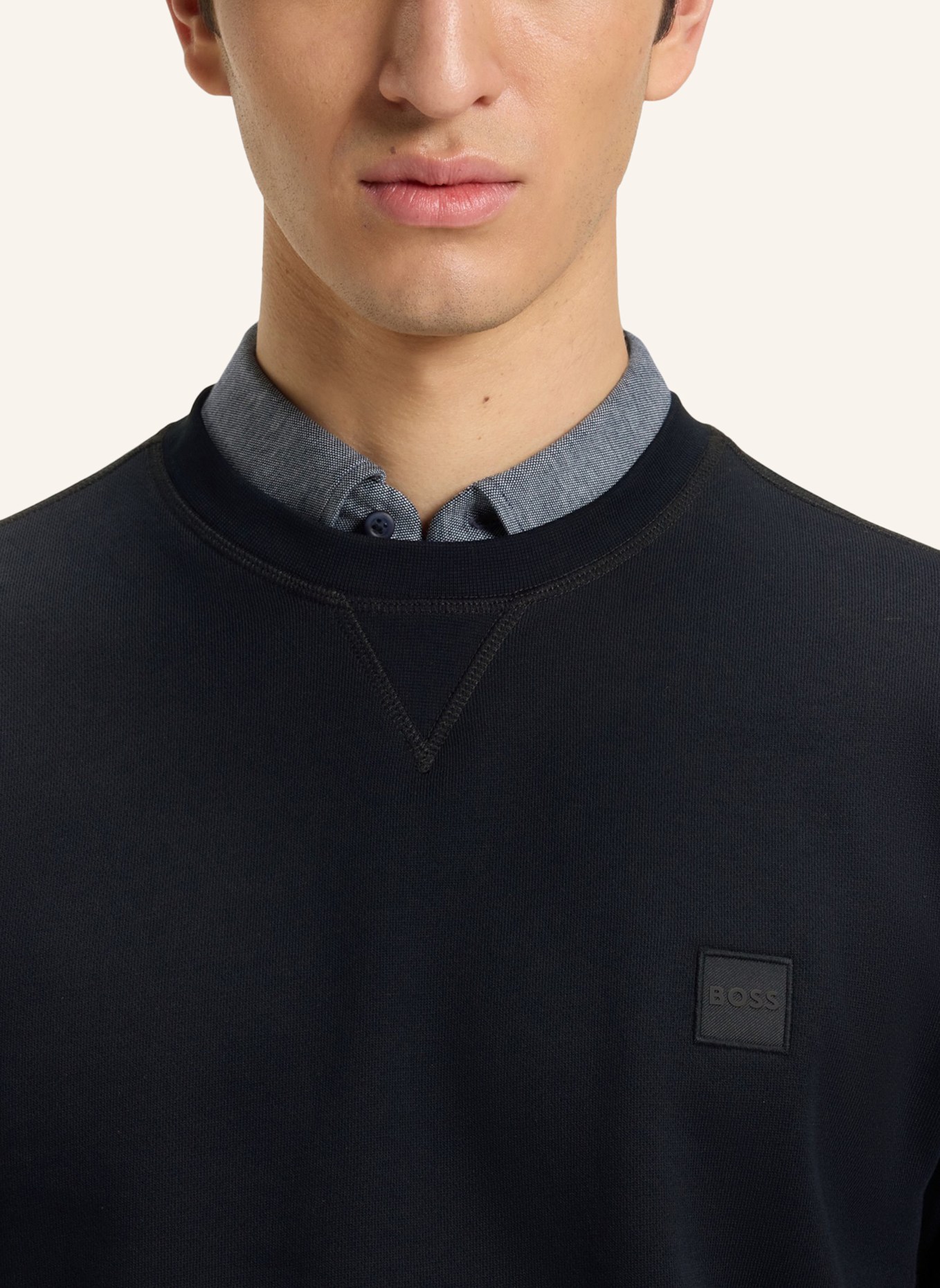 BOSS Sweatshirt WESTART: DUNKELBLAU