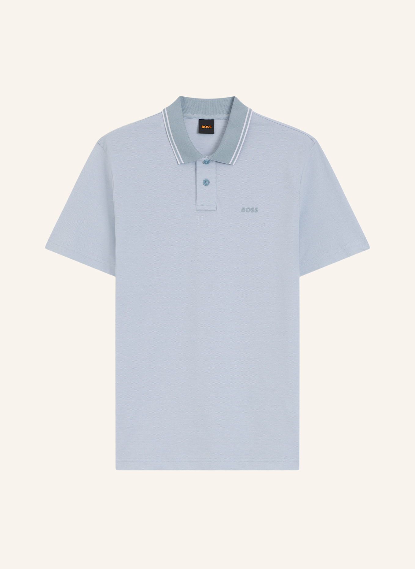 BOSS Piqué-Poloshirt PEOXFORDNEW: HELLBLAU