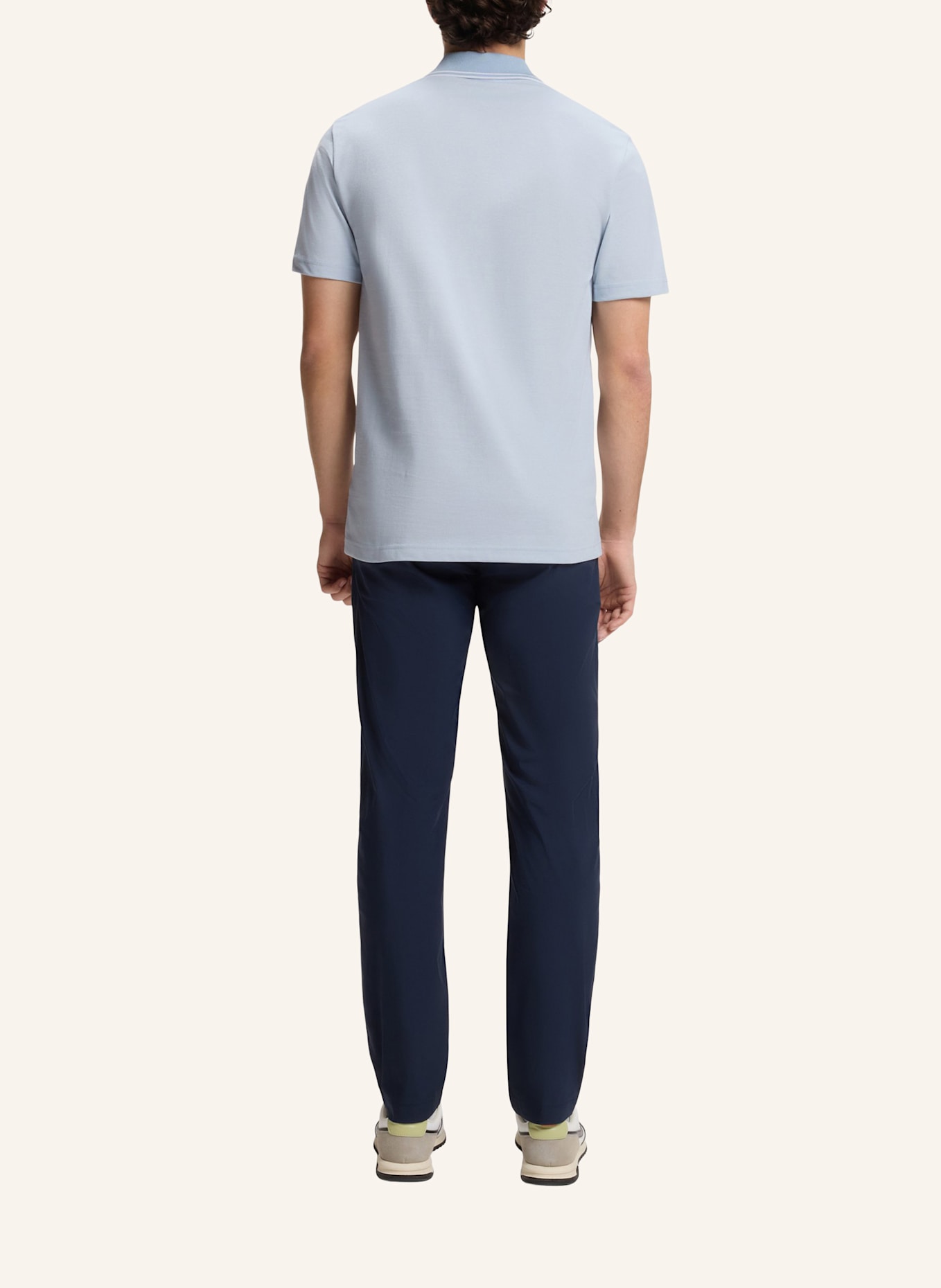 BOSS Piqué-Poloshirt PEOXFORDNEW: HELLBLAU