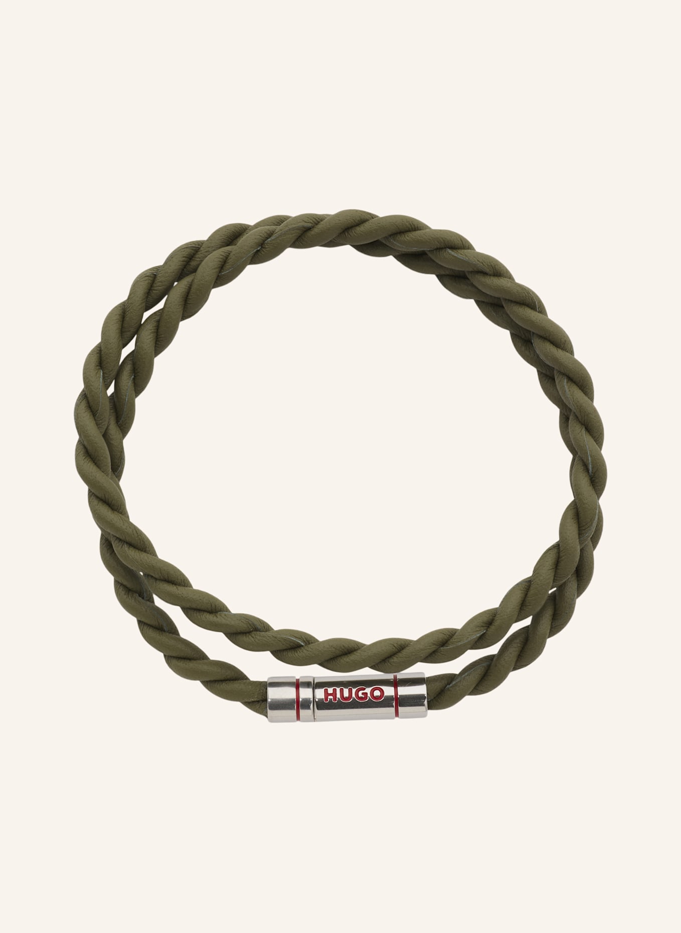 HUGO Armband E-DOUBLEBRAID4-BRA: HELLGRÜN