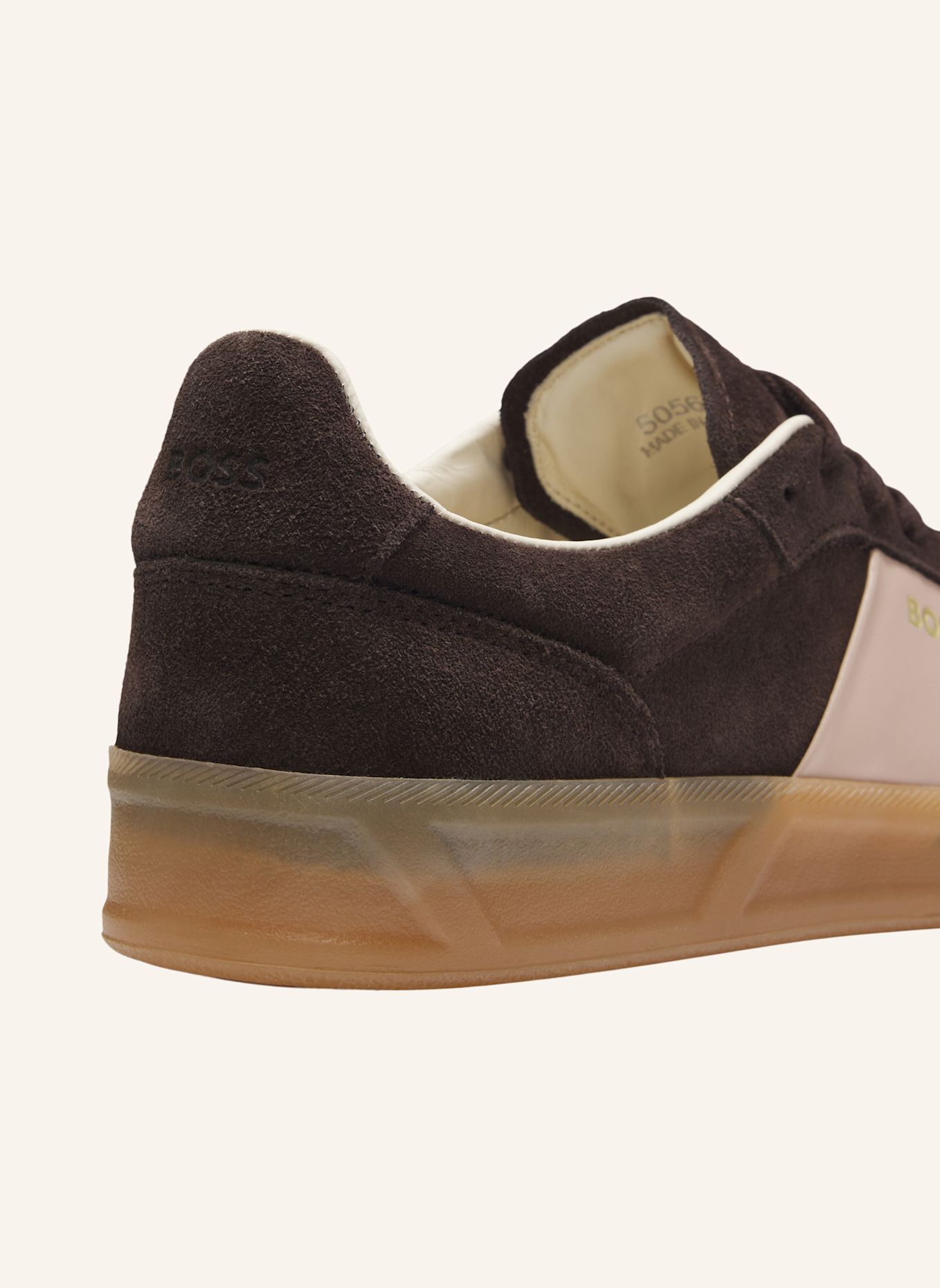 BOSS Trainers BRENTA_TENN_SDLT: DUNKELBRAUN