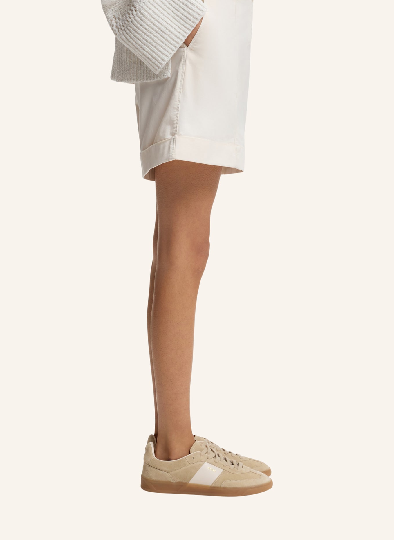 BOSS Turnschuh BRENTA_TENN_SDLT: BEIGE