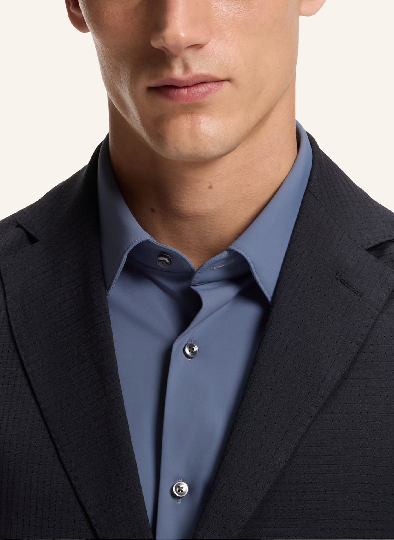 BOSS Blazer P-HANRY-WG-PK-262F Slim Fit: DUNKELBLAU