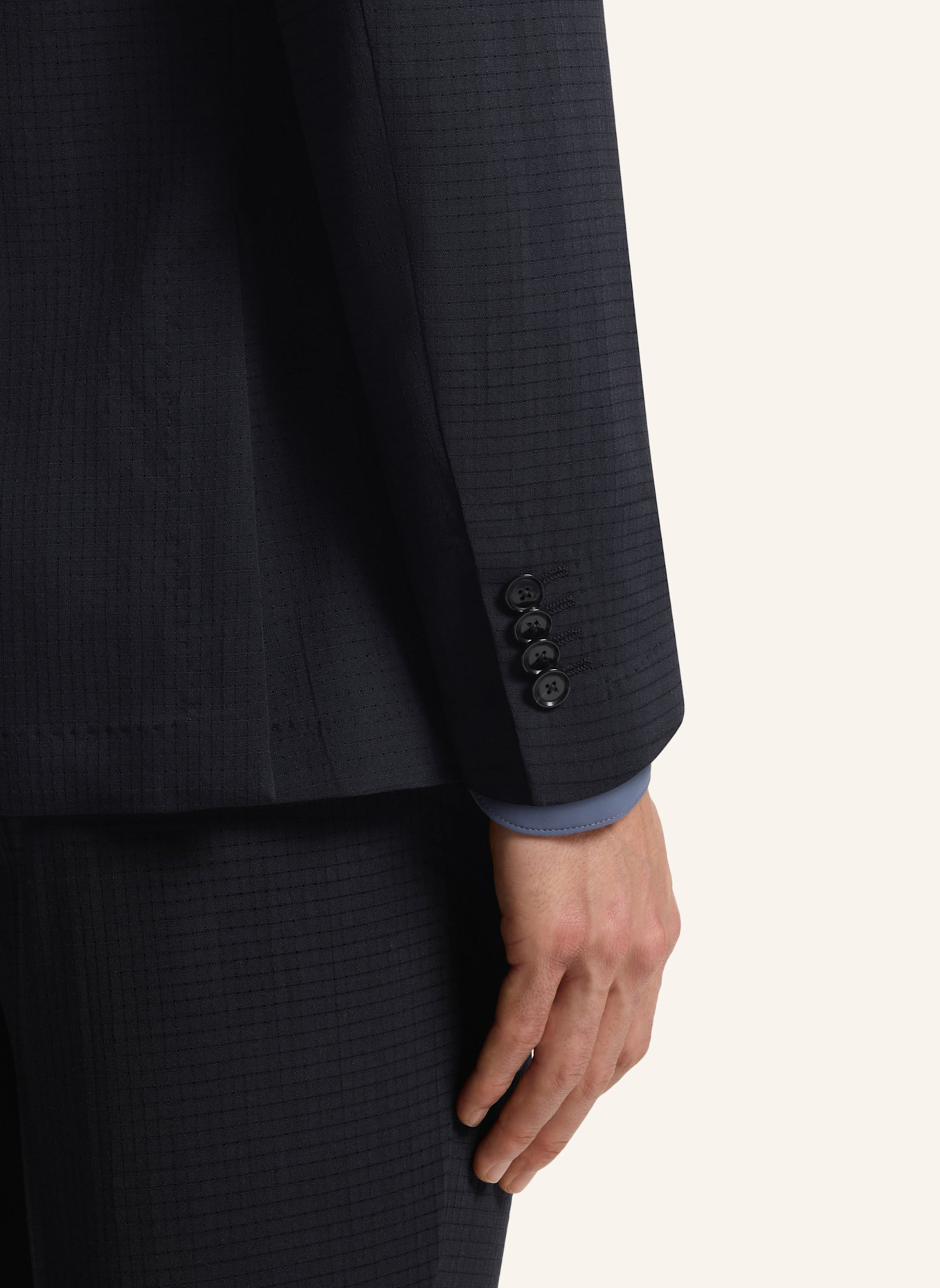 BOSS Blazer P-HANRY-WG-PK-262F Slim Fit: DUNKELBLAU