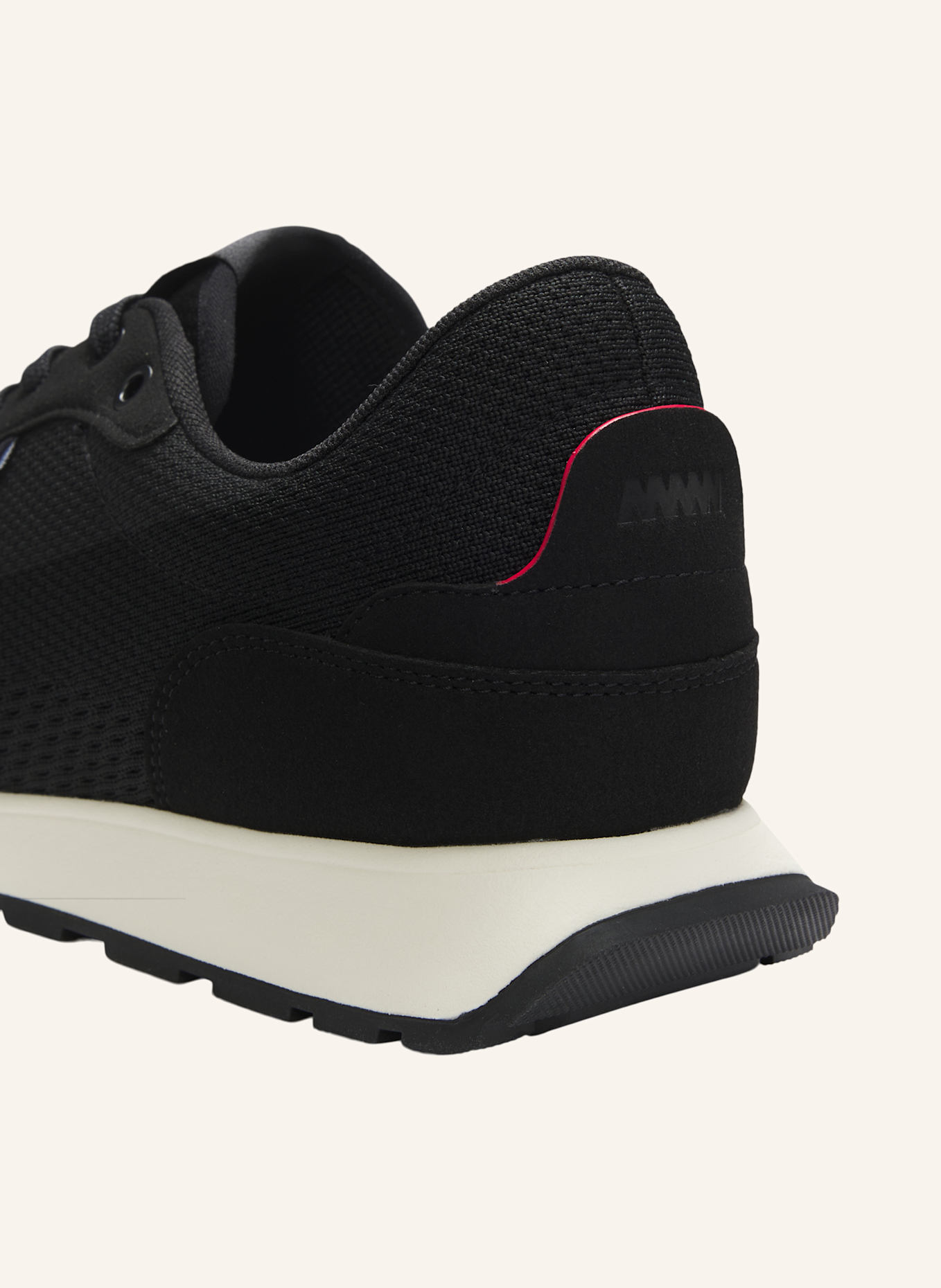 HUGO Sneaker ICELIN_RUNN_KNMF: SCHWARZ