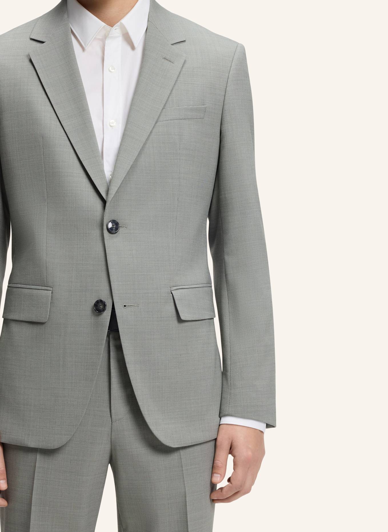 HUGO Business Anzug HENRY-GETLIN253X Slim Fit: HELLGRÜN