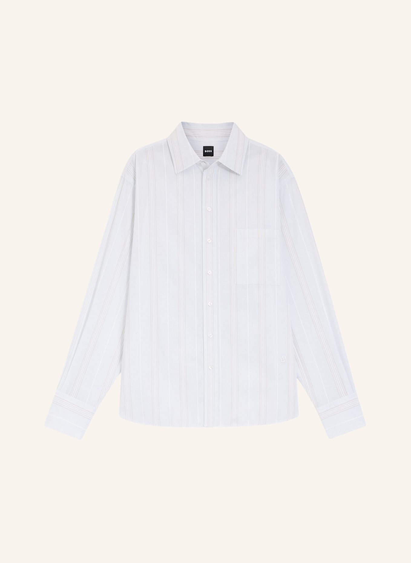 BOSS Business Bluse SATURDAY_1 Relaxed Fit: HELLBLAU