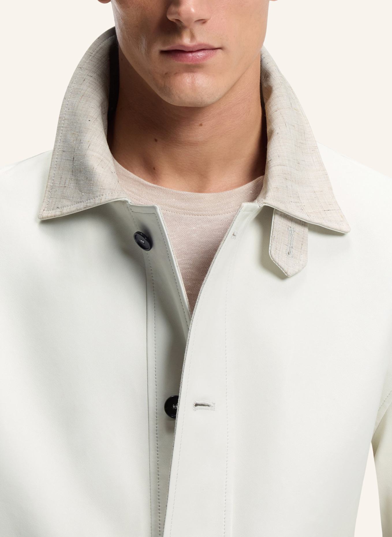 BOSS Lederjacke CLEAK_RW: WEISS