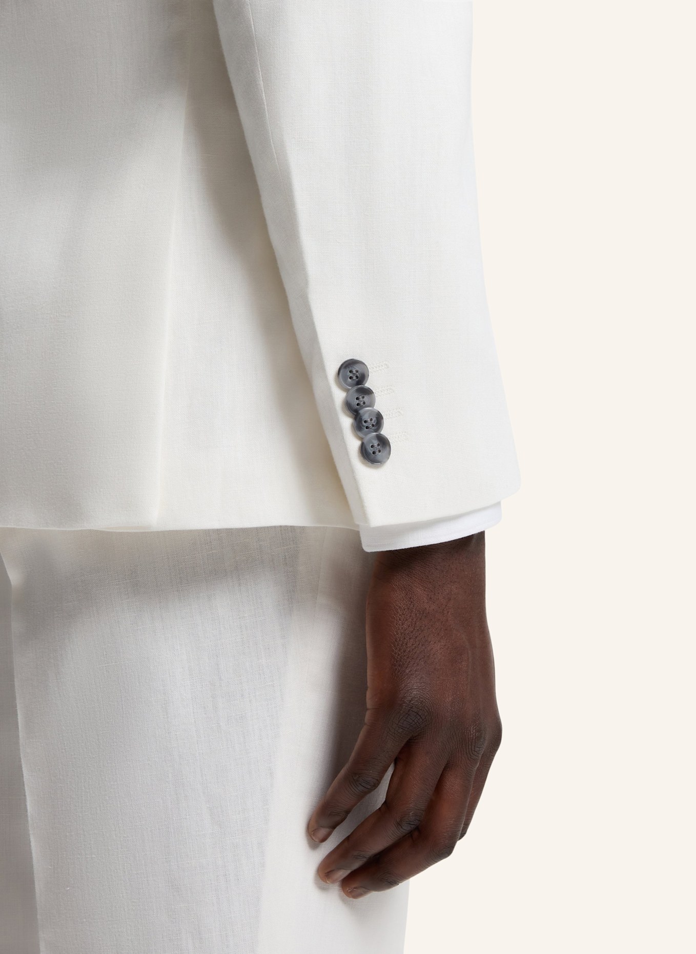 HUGO Business Anzug HENRY-GETLIN253X Slim Fit: WEISS