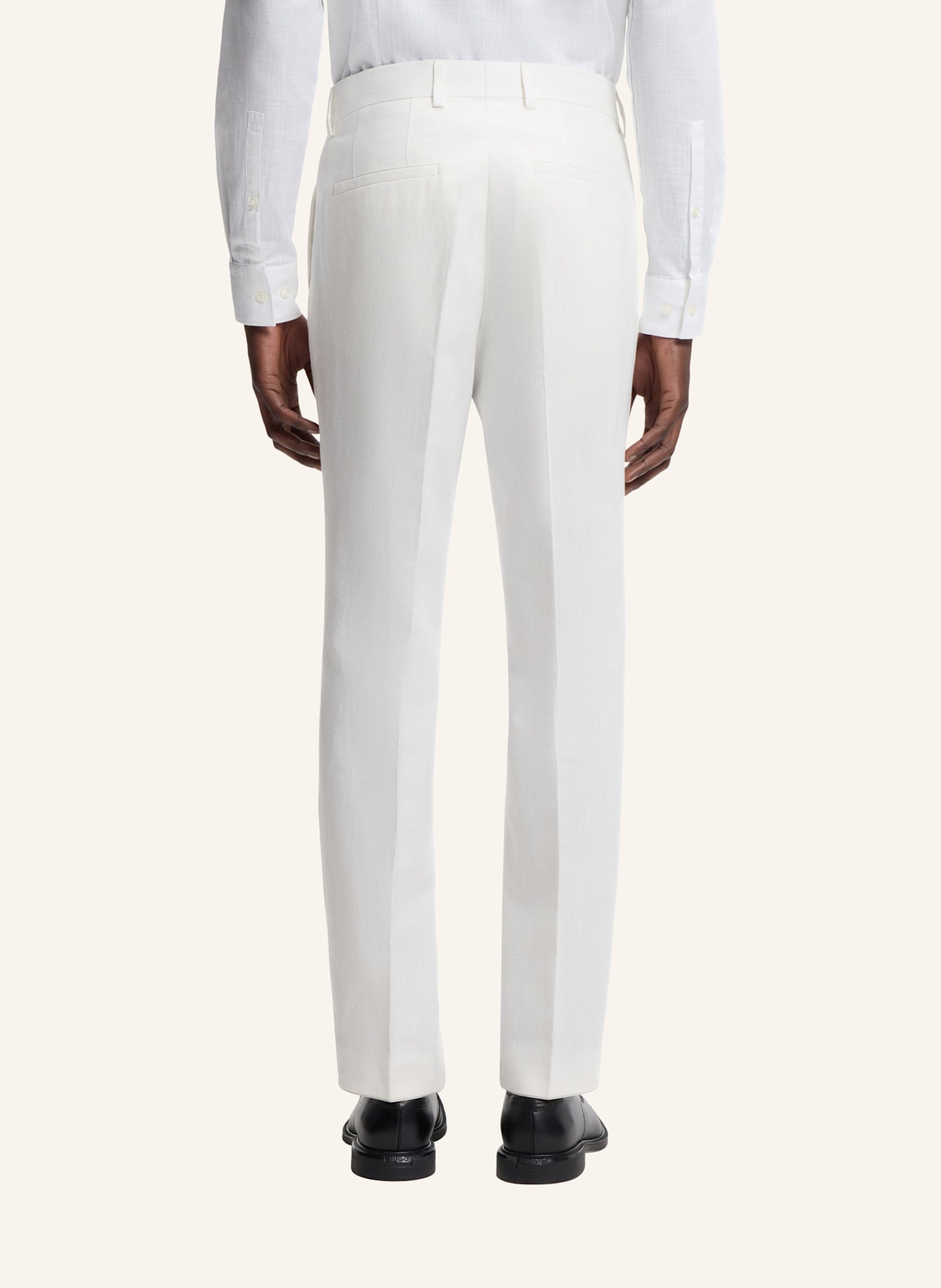 HUGO Business Anzug HENRY-GETLIN253X Slim Fit: WEISS