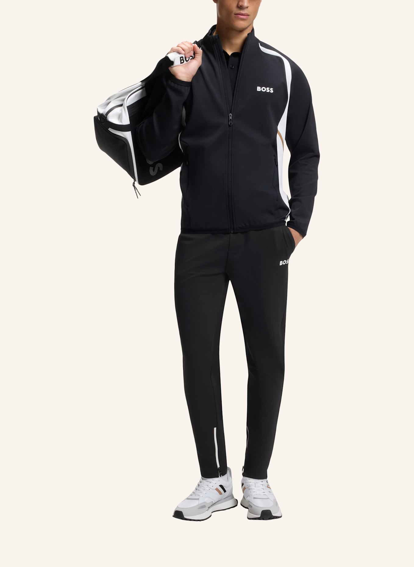 BOSS Casual Hose JT_TOC SPIN LONG Regular Fit: SCHWARZ