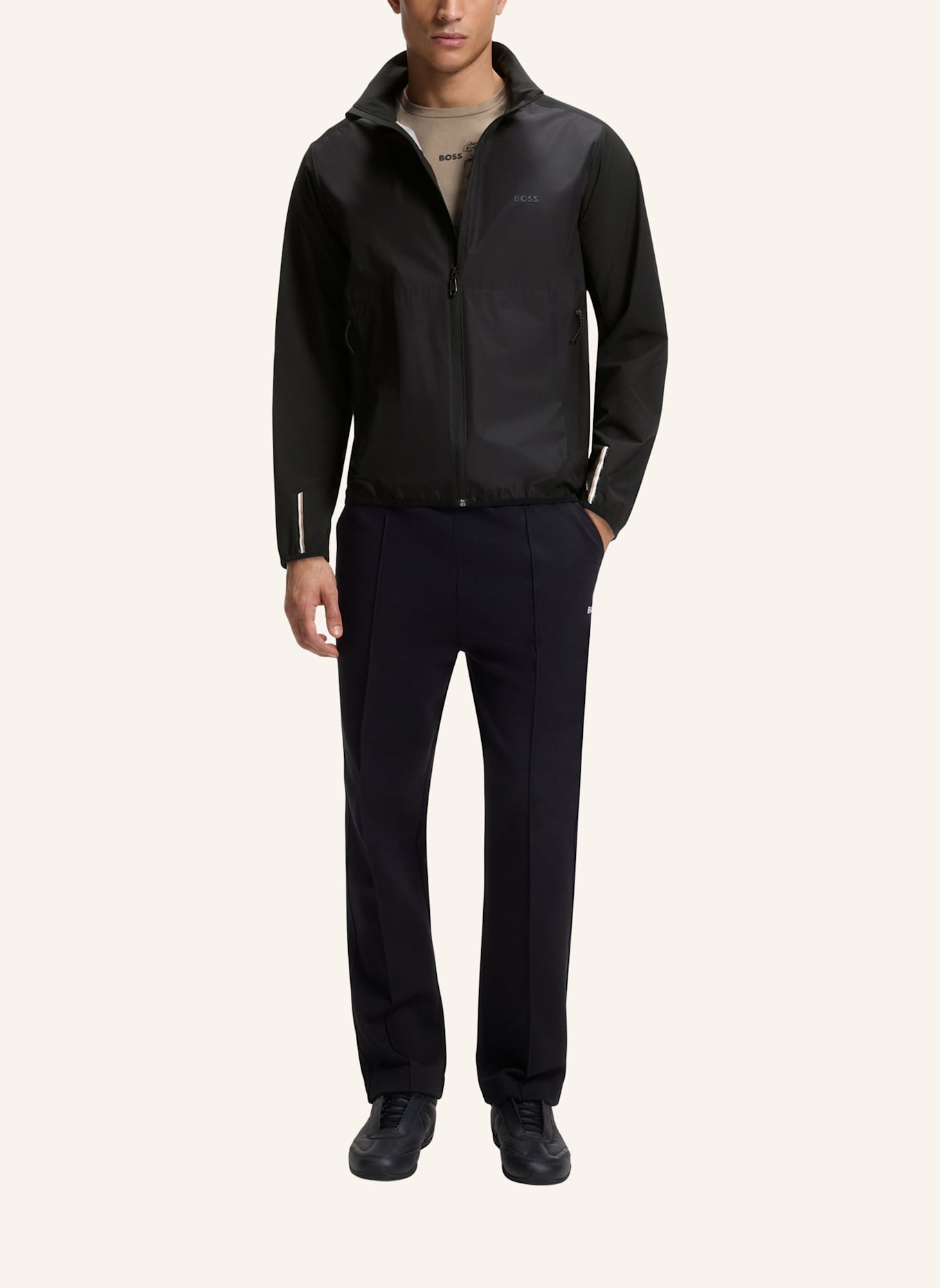 BOSS Casual Jacke OW_GOC BIRDIE Regular Fit: SCHWARZ