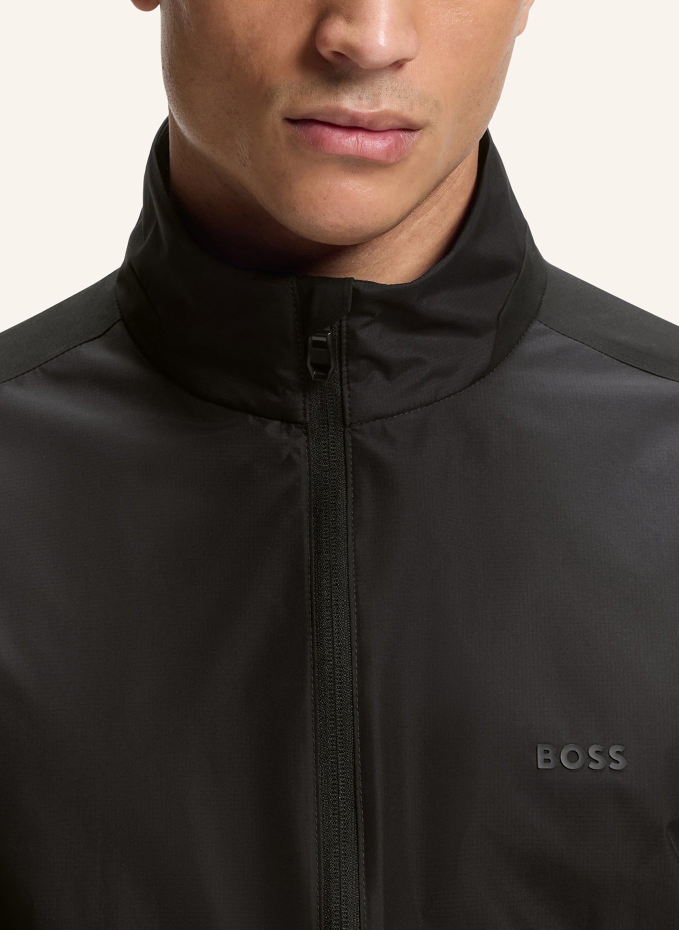 BOSS Casual Jacke OW_GOC BIRDIE Regular Fit: SCHWARZ