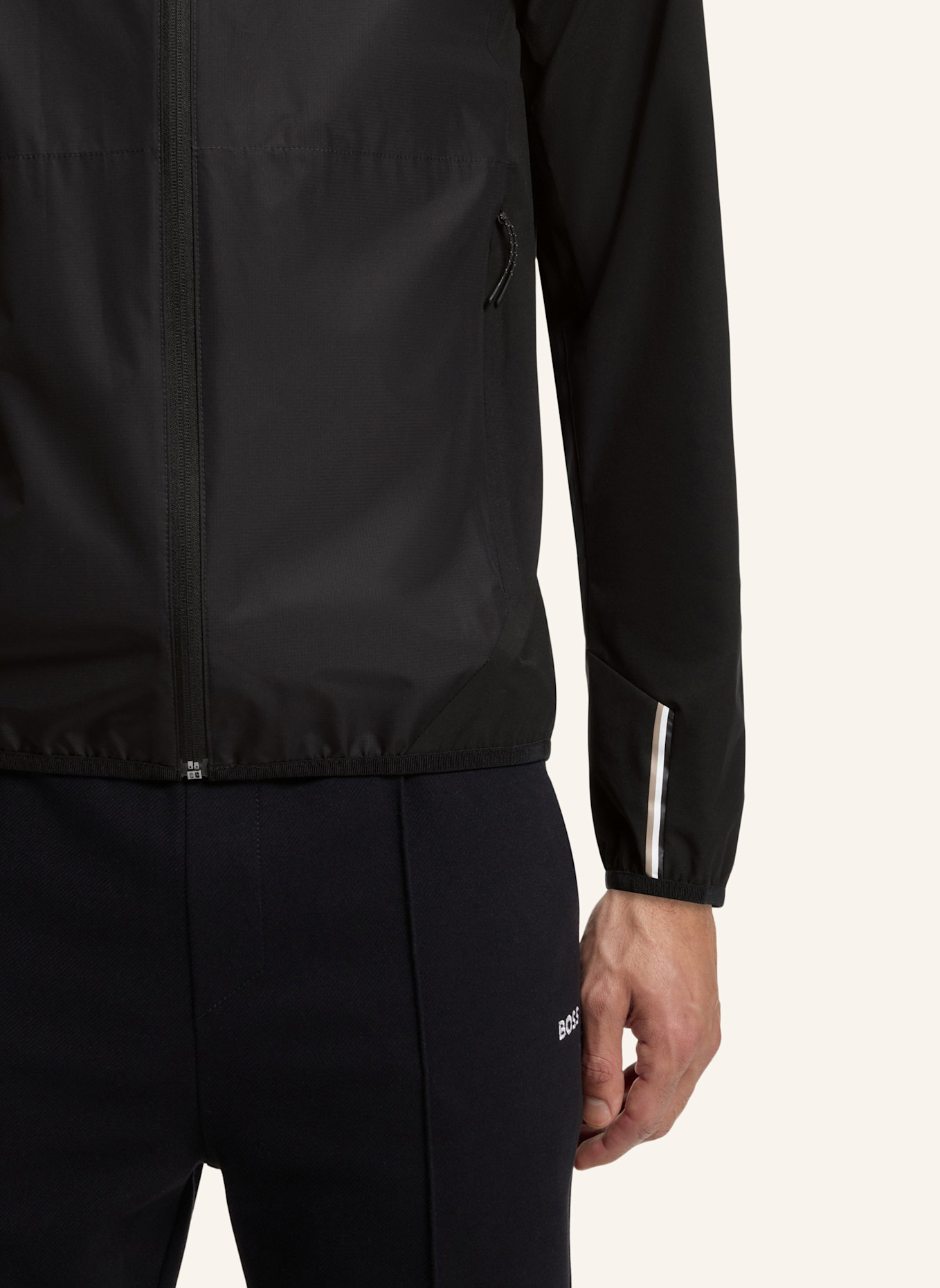 BOSS Casual Jacke OW_GOC BIRDIE Regular Fit: SCHWARZ