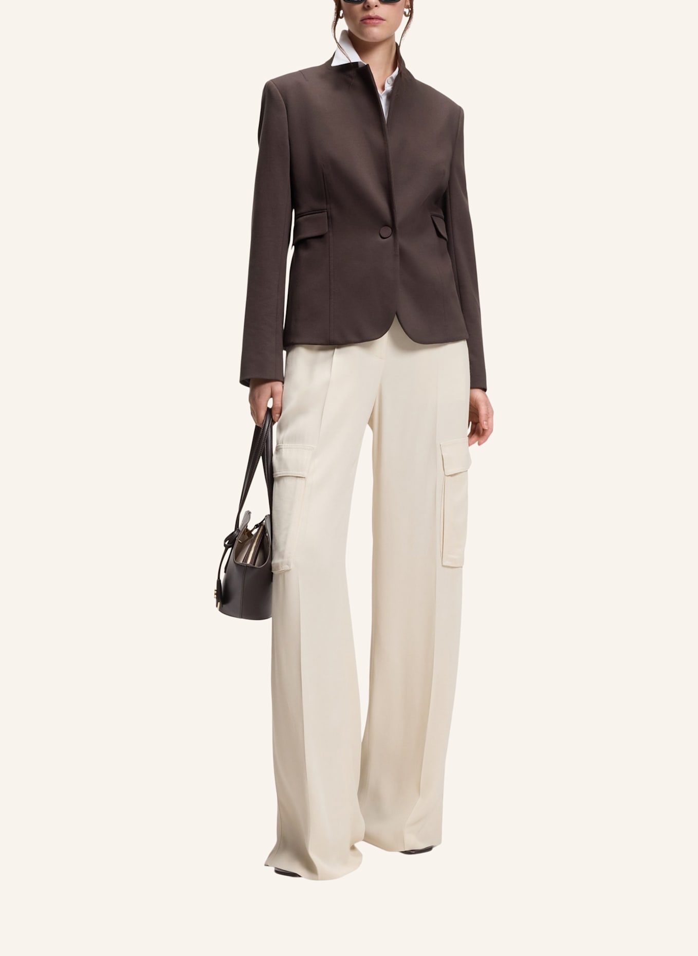 BOSS Blazer JIA14 Slim Fit: DUNKELBRAUN