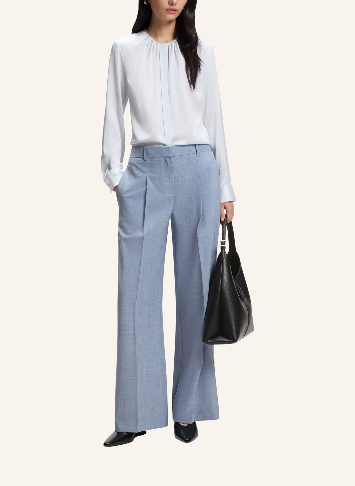 BOSS Umhängetasche ANETT NEW BIG HOBO: SCHWARZ