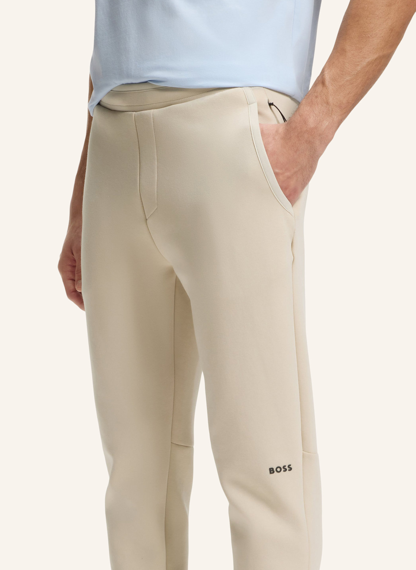 BOSS Casual Hose JT_GLOBE LONG Regular Fit: BEIGE