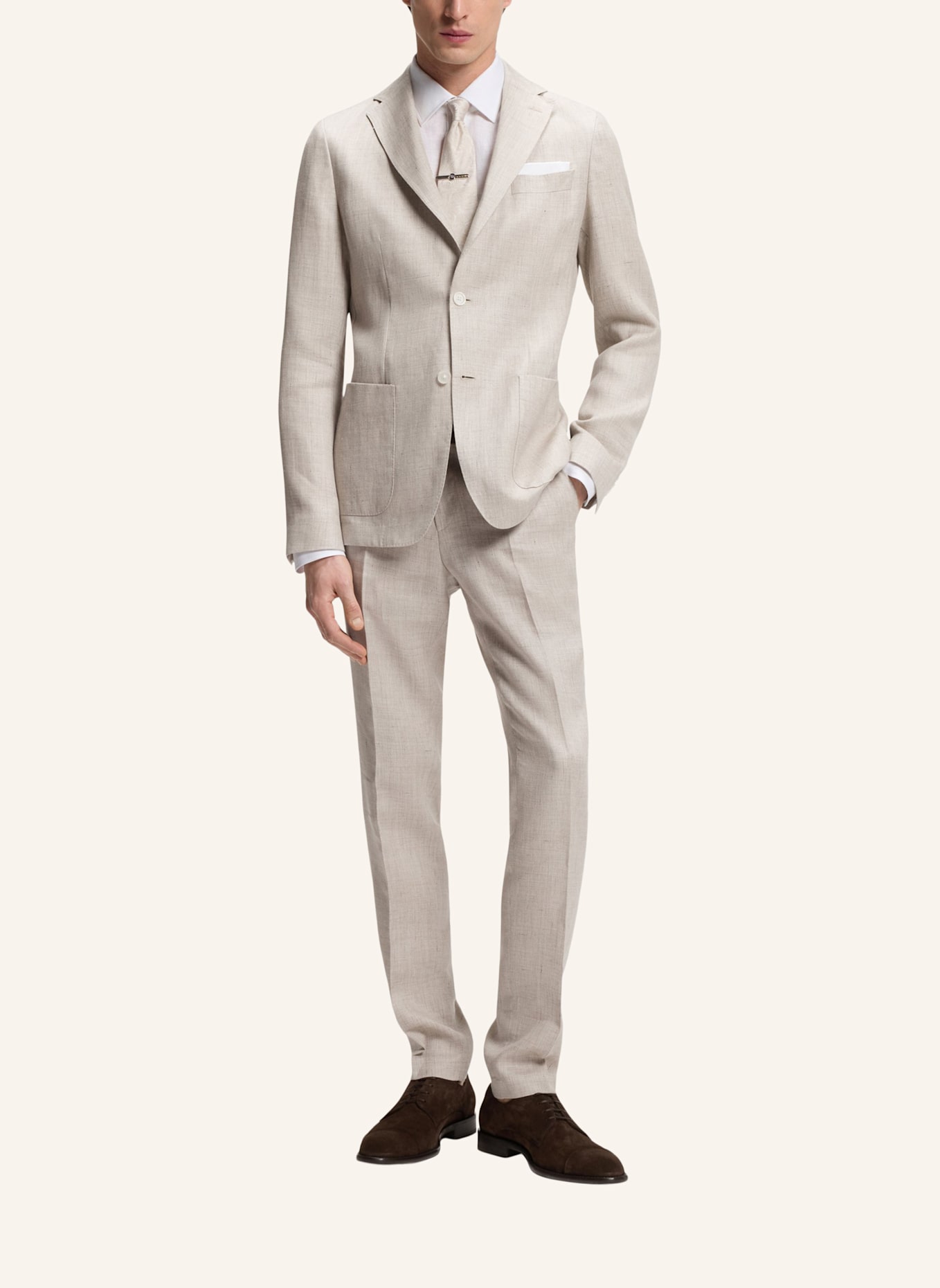 BOSS Business Hose C-GENIUS-262 Slim Fit: HELLGRAU/ GRAU