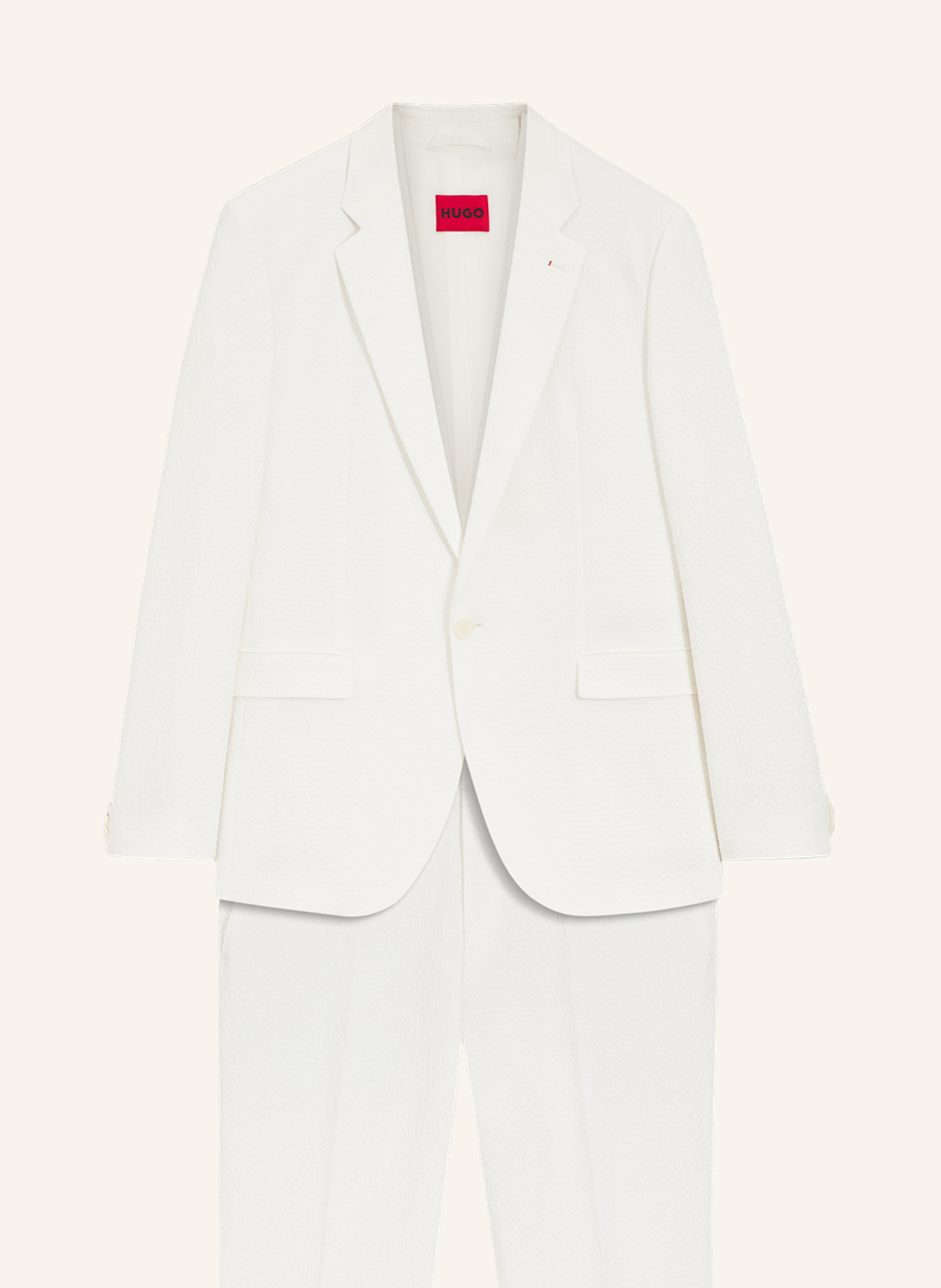 HUGO Business Anzug ARTI/HESTEN242V1X Extra-Slim Fit: WEISS