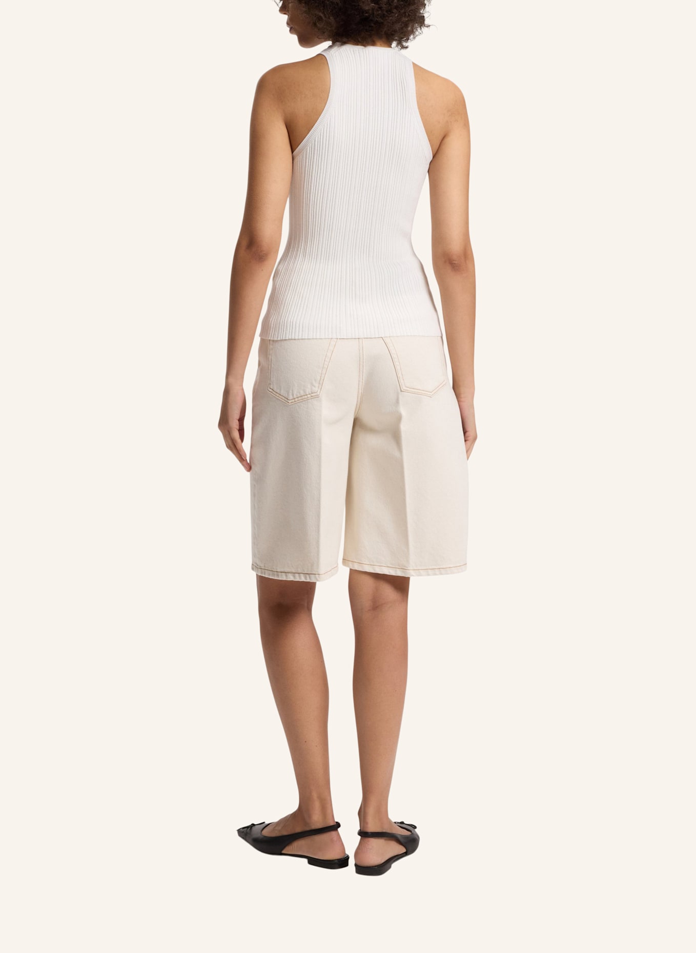 HUGO Casual Top SAREPLA Slim Fit: WEISS