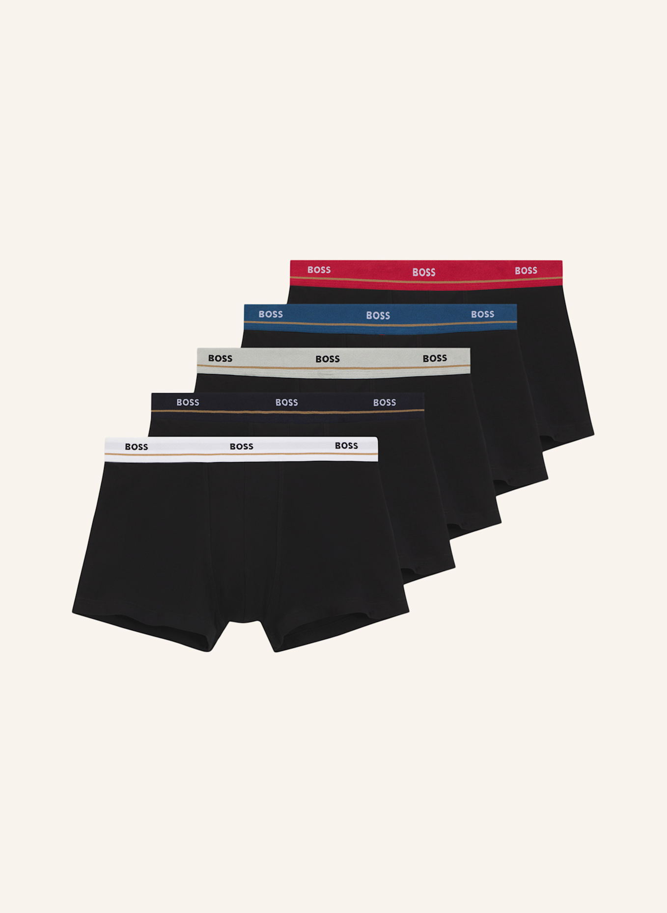 BOSS Boxershort TRUNK 5P ESSENTIAL: WEISS