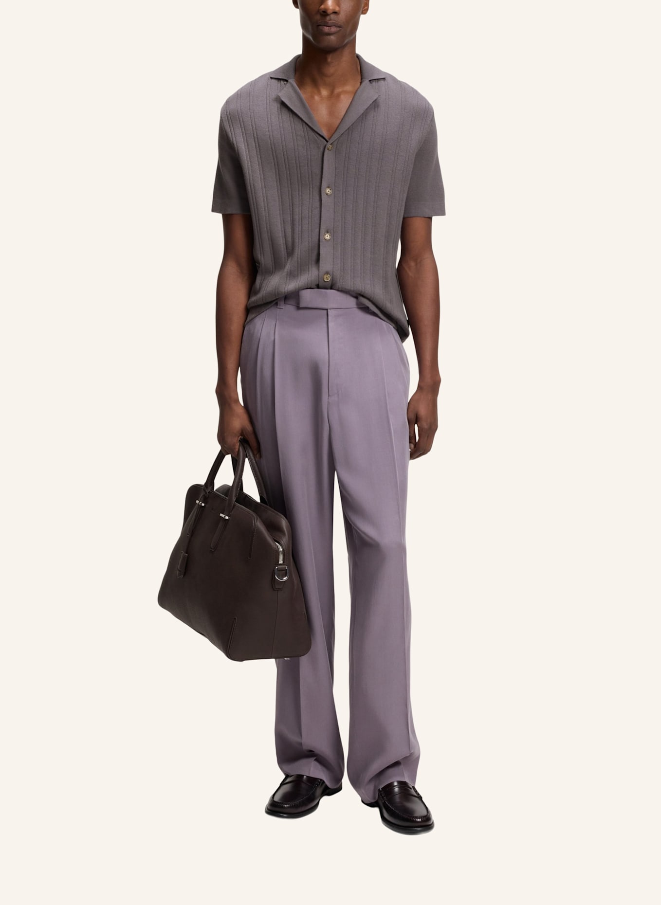 BOSS Strickjacke C-NERI Regular Fit: LILA