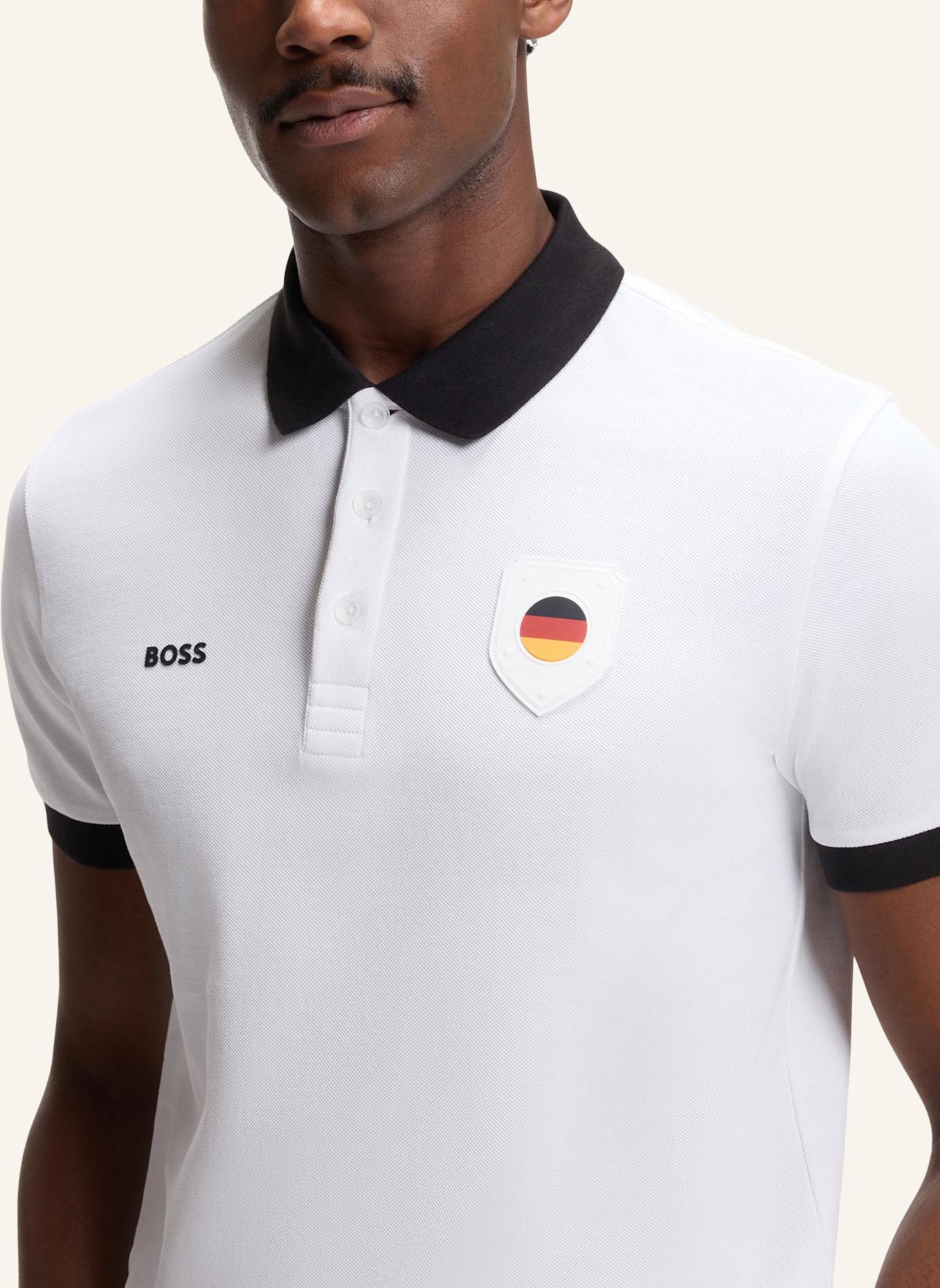 BOSS Poloshirt PL_BB BC LUX PADDY Regular Fit: WEISS