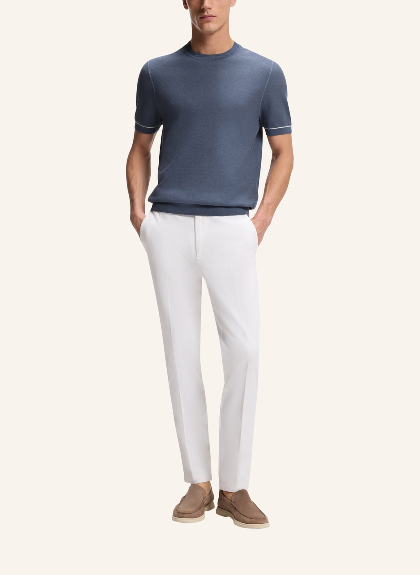 BOSS Pullover H-NALON Regular Fit: HELLBLAU