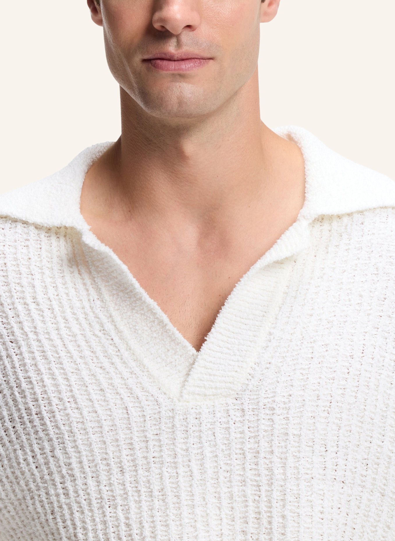 BOSS Pullover C-NIL Relaxed Fit: WEISS