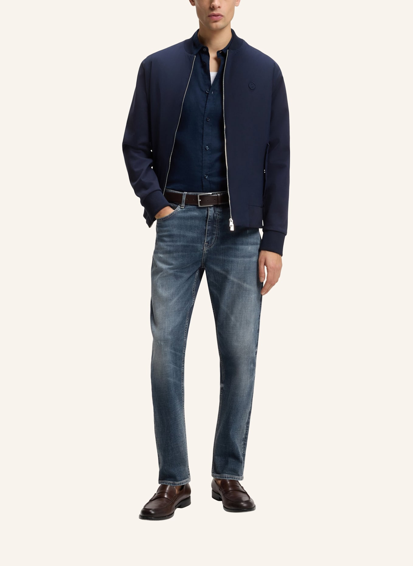 BOSS Jeans C-OGDEN Straight Fit: BLAU