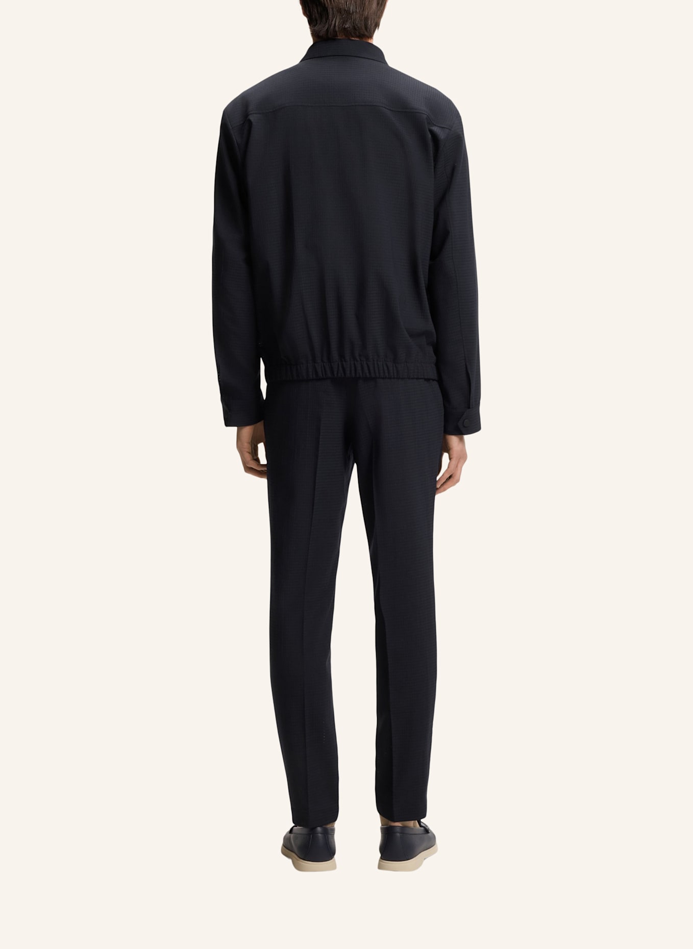 BOSS Blazer P-CARPER-WG-PK-262F Relaxed Fit: DUNKELBLAU