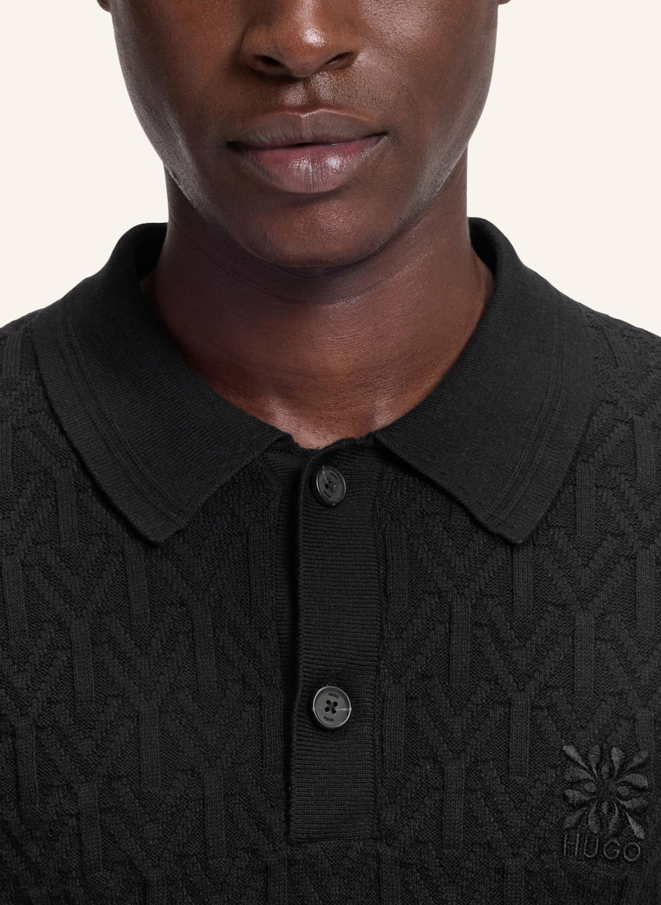 HUGO Pullover SHIRDS Relaxed Fit: SCHWARZ