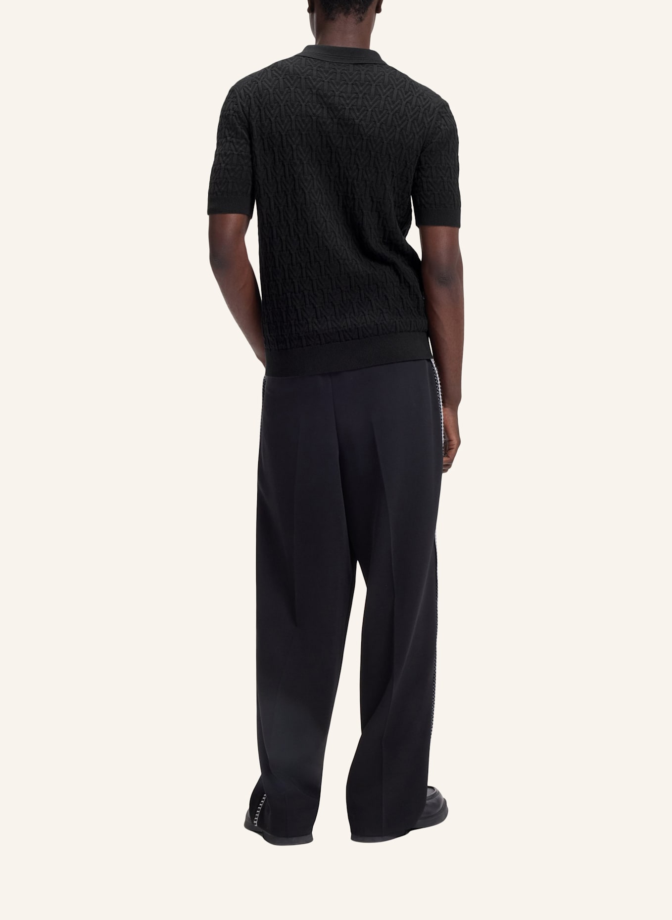 HUGO Pullover SHIRDS Relaxed Fit: SCHWARZ