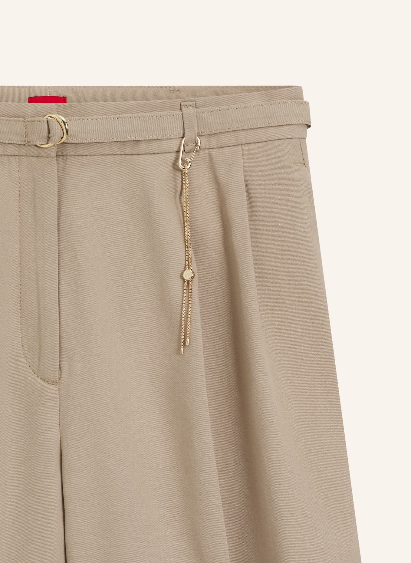 HUGO Casual Hose HENISEA-1-W Straight Fit: HELLBRAUN