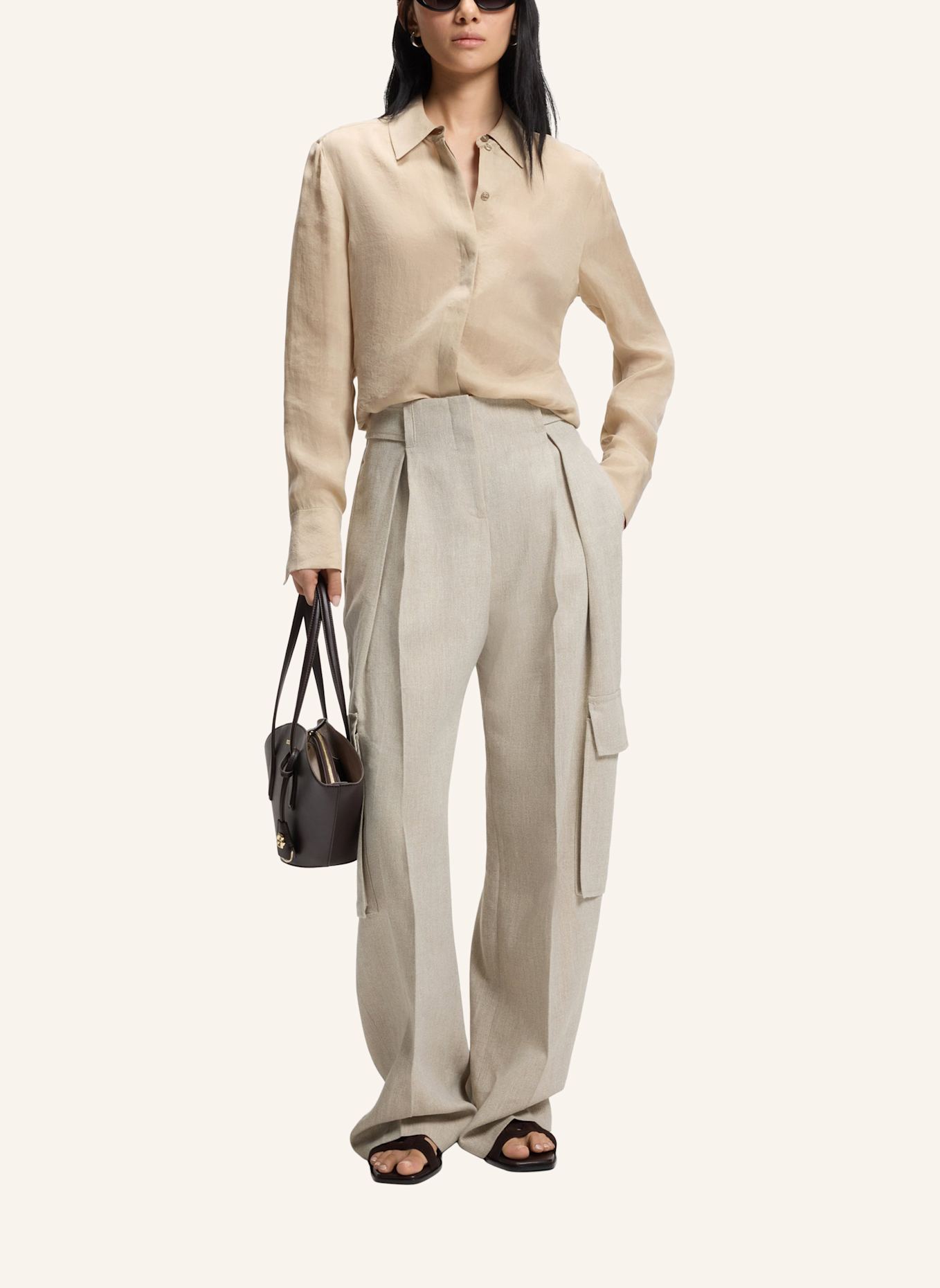 BOSS Business Hose TAPASA Regular Fit: BRAUN