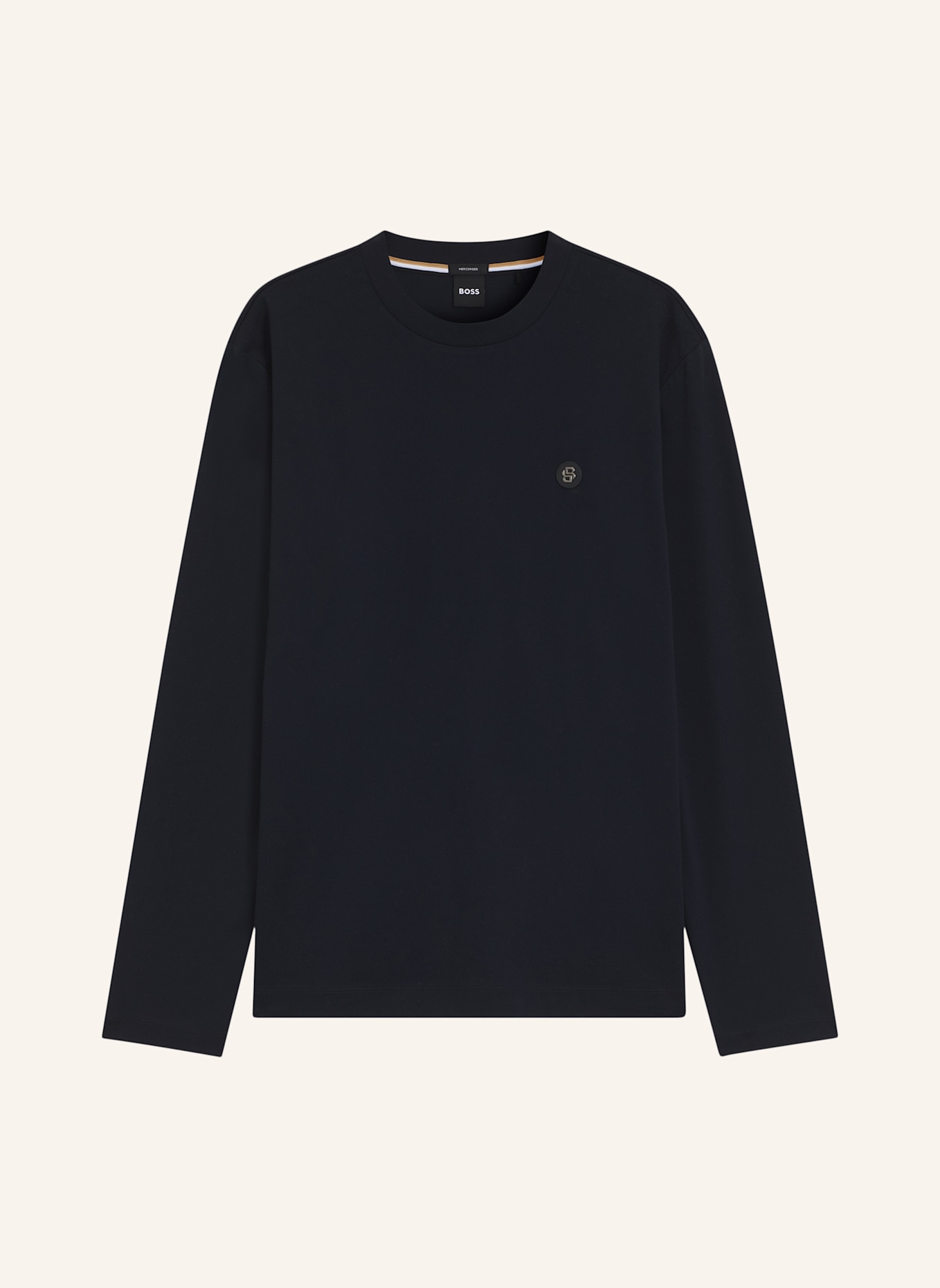 BOSS T-Shirt TOWNLEY 01_TI Regular Fit: DUNKELBLAU