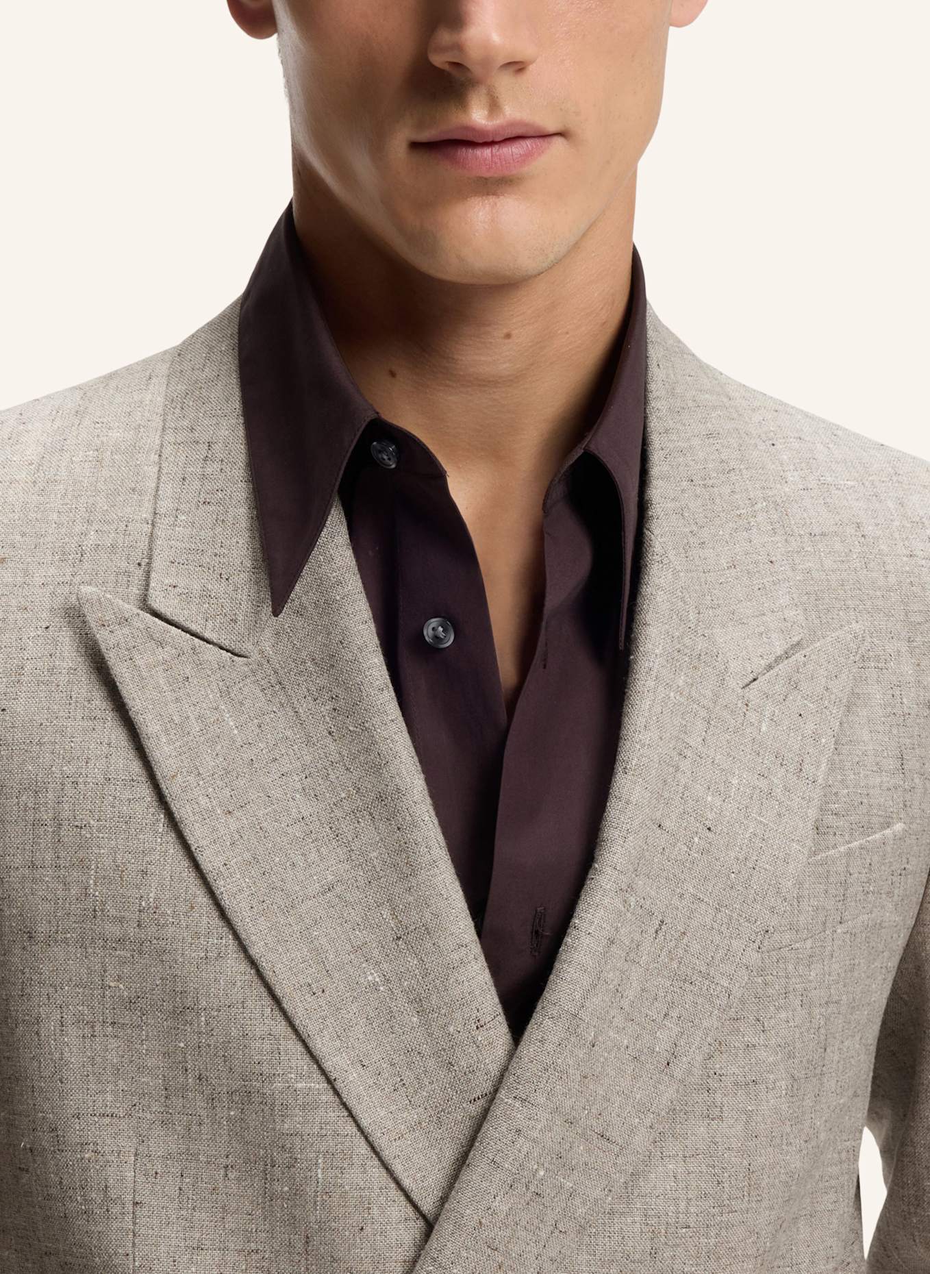 BOSS Blazer C-CALLUM-DB-262 Relaxed Fit: BEIGE