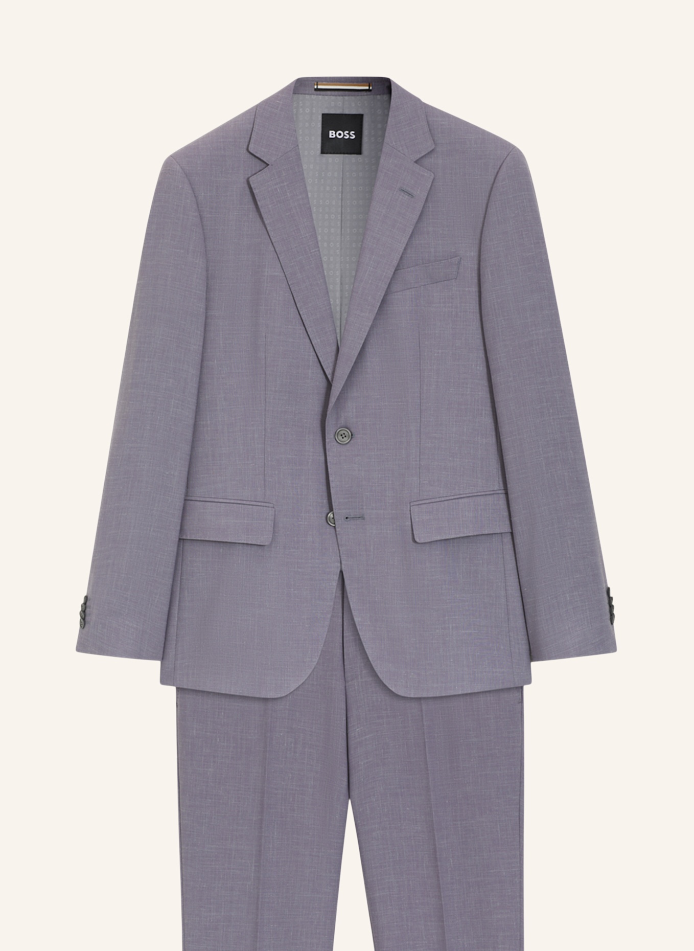 BOSS Business Anzug H-HUGE-2PCS-253 Slim Fit: LILA