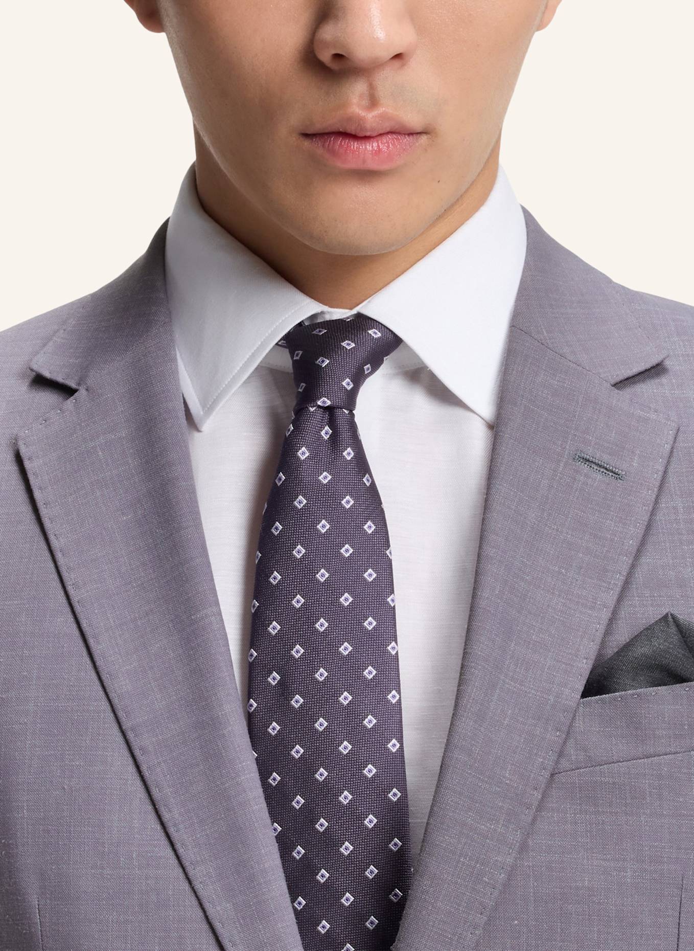 BOSS Business Anzug H-HUGE-2PCS-253 Slim Fit: LILA