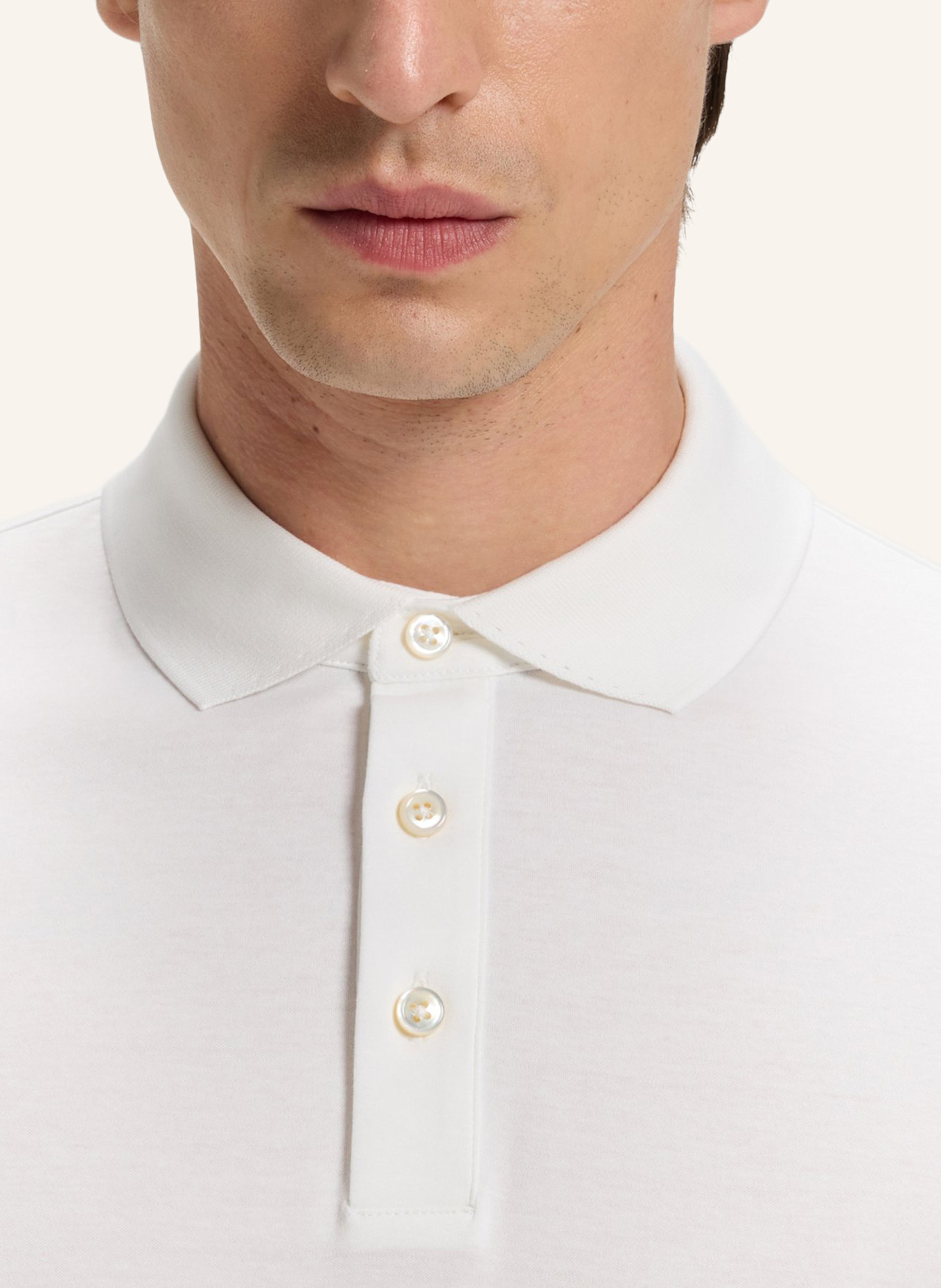 BOSS Poloshirt L-PERRY 14 Regular Fit: WEISS