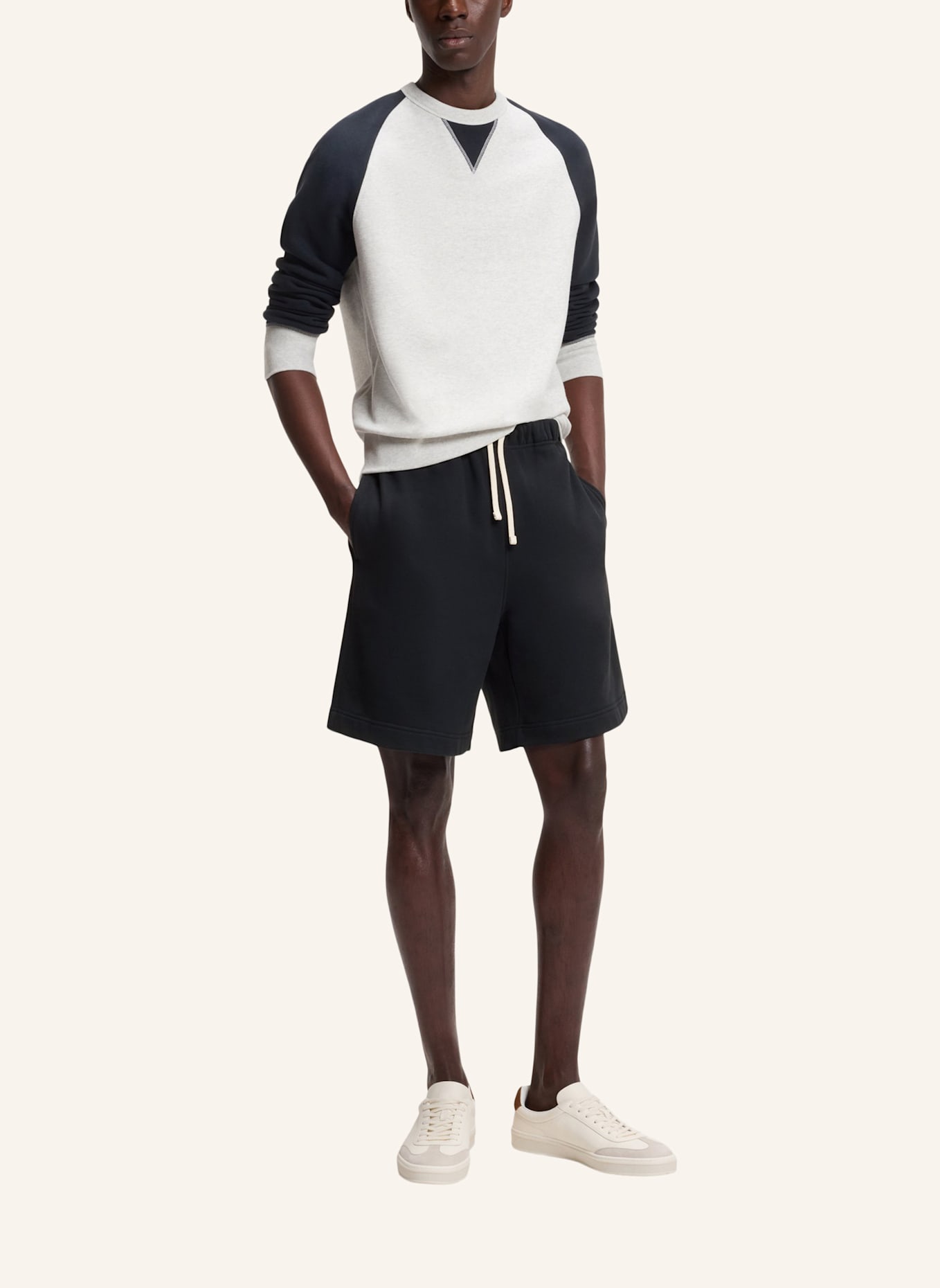 BOSS Casual Hose LASDUN 7_DB Oversize Fit: DUNKELBLAU