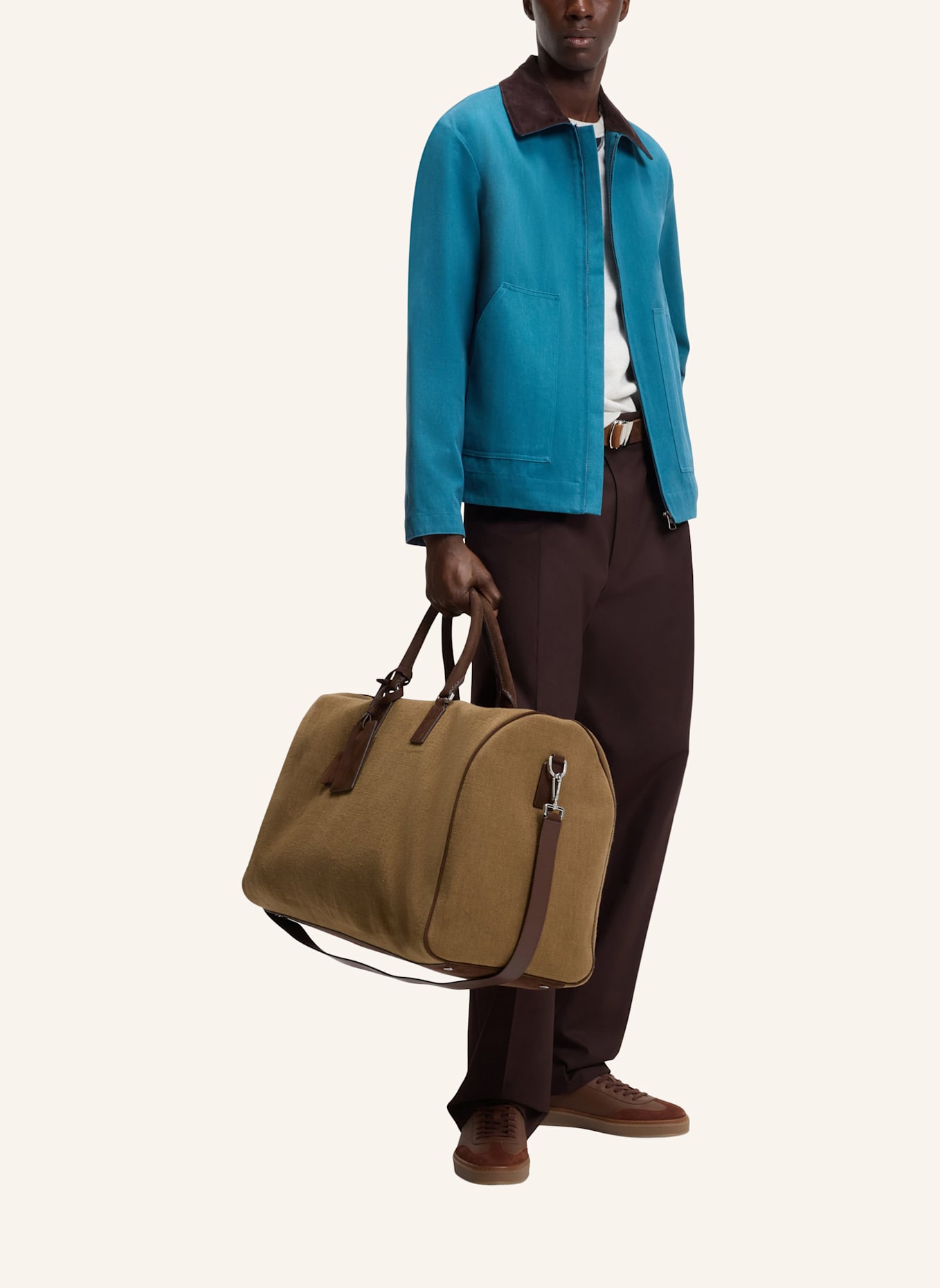 BOSS Reisetasche AXTON HOLDALL_C_DB: HELLBRAUN