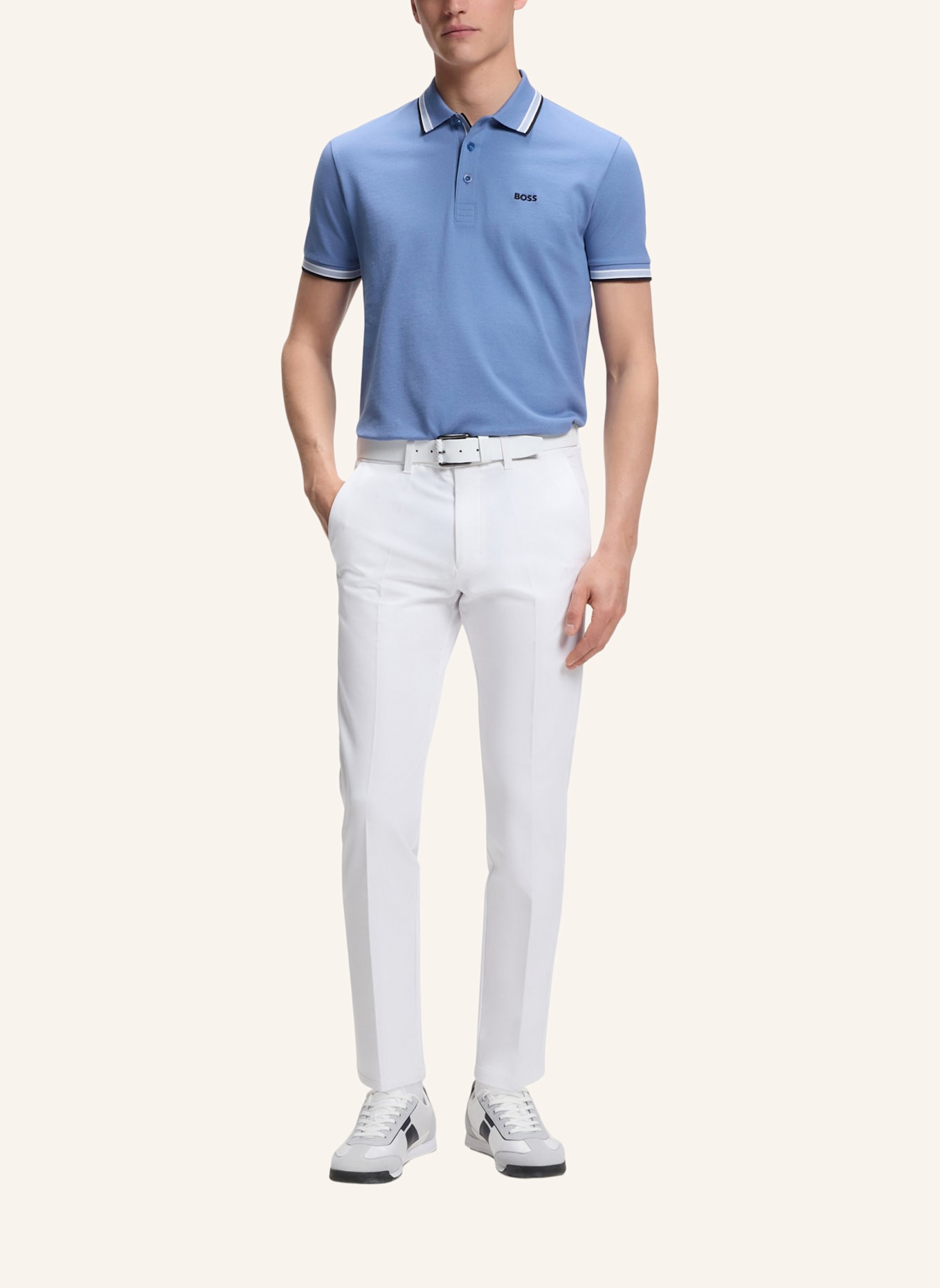 BOSS Chino COMMUTER Slim Fit: WEISS