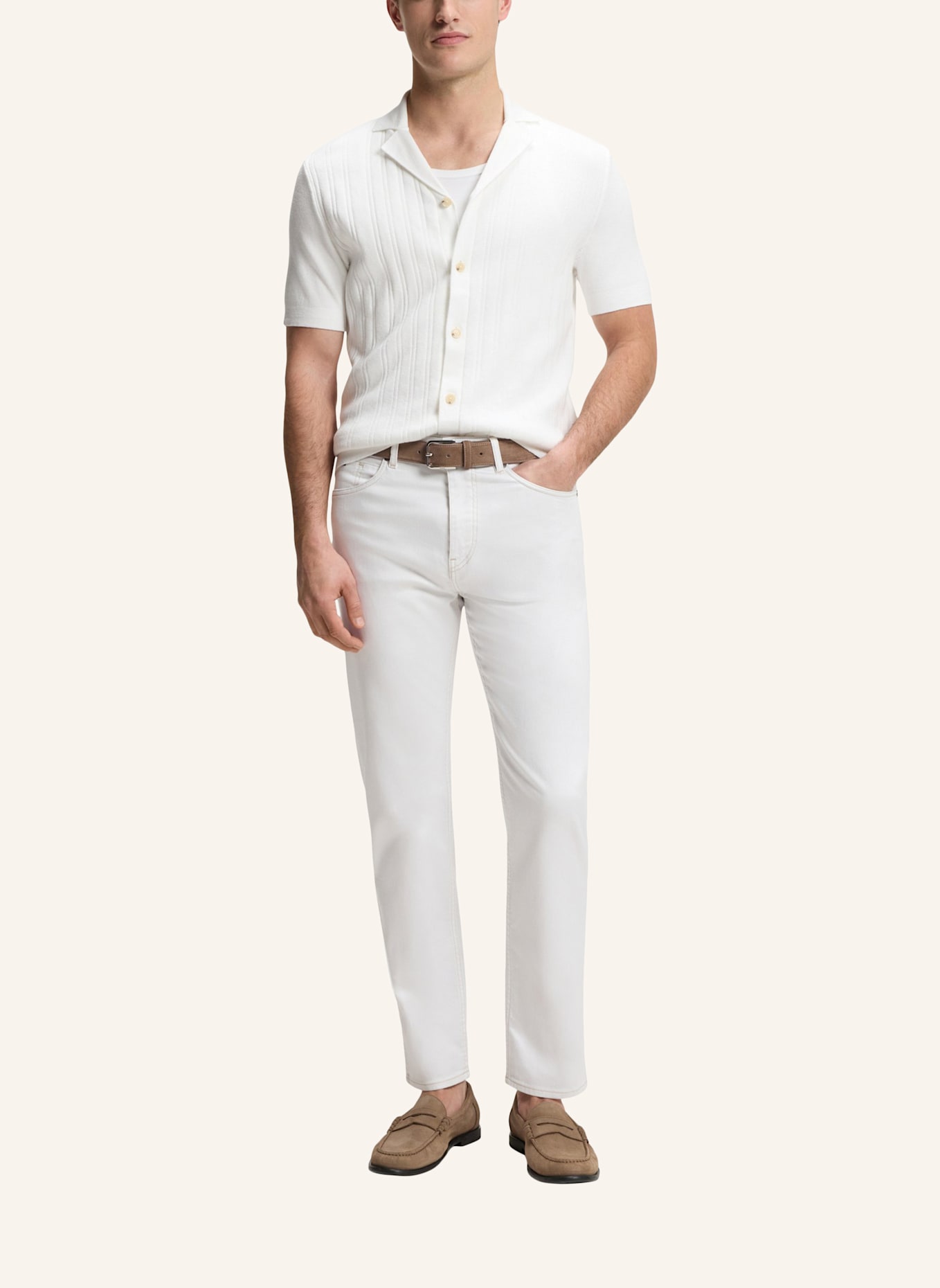 BOSS Jeans H-OGDEN_SO Straight Fit: WEISS