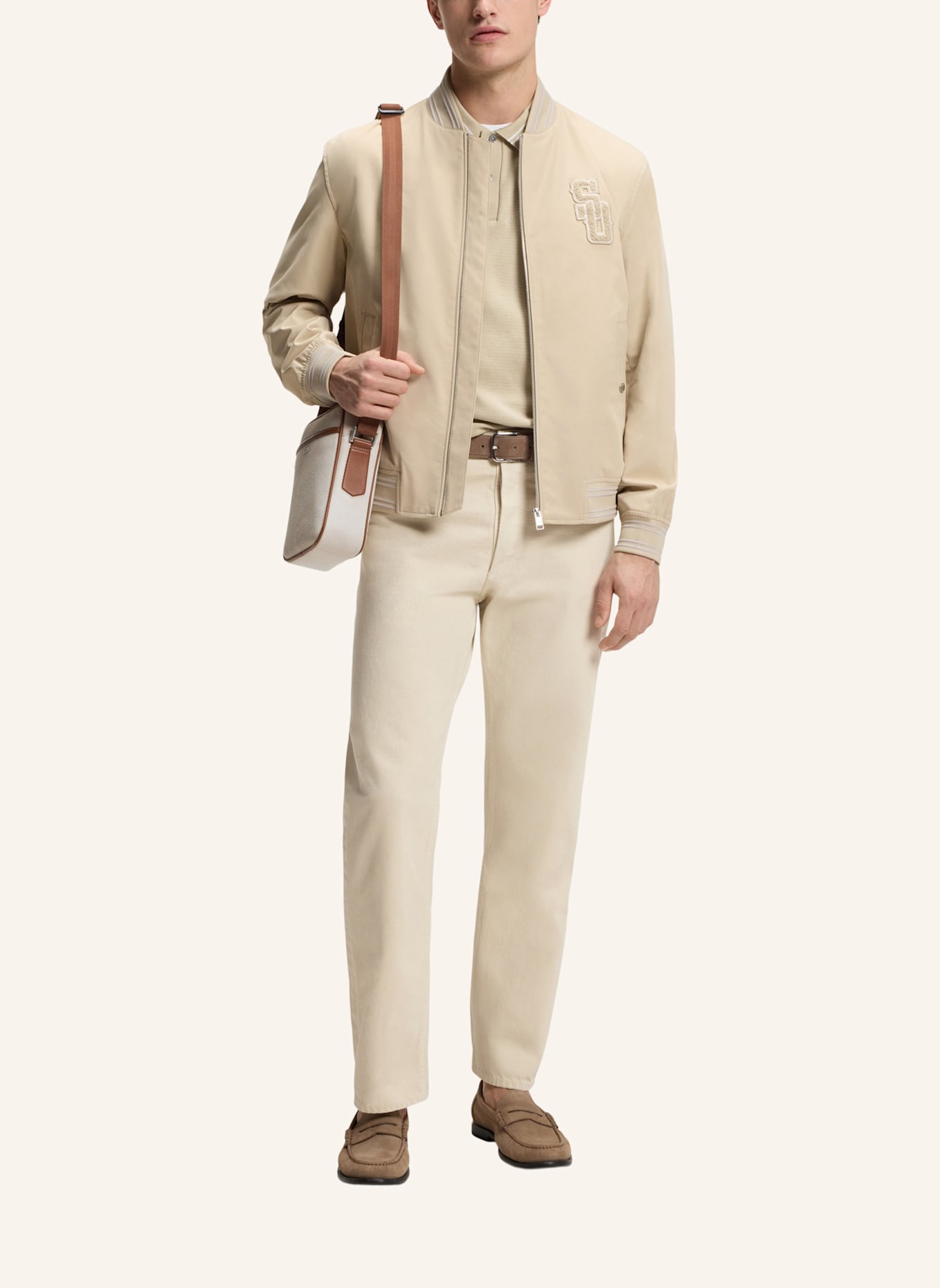 BOSS Umhängetasche DAKKAR_NS ZIP_SO BOSS X SHOHEI OHTANI: HELLGRAU