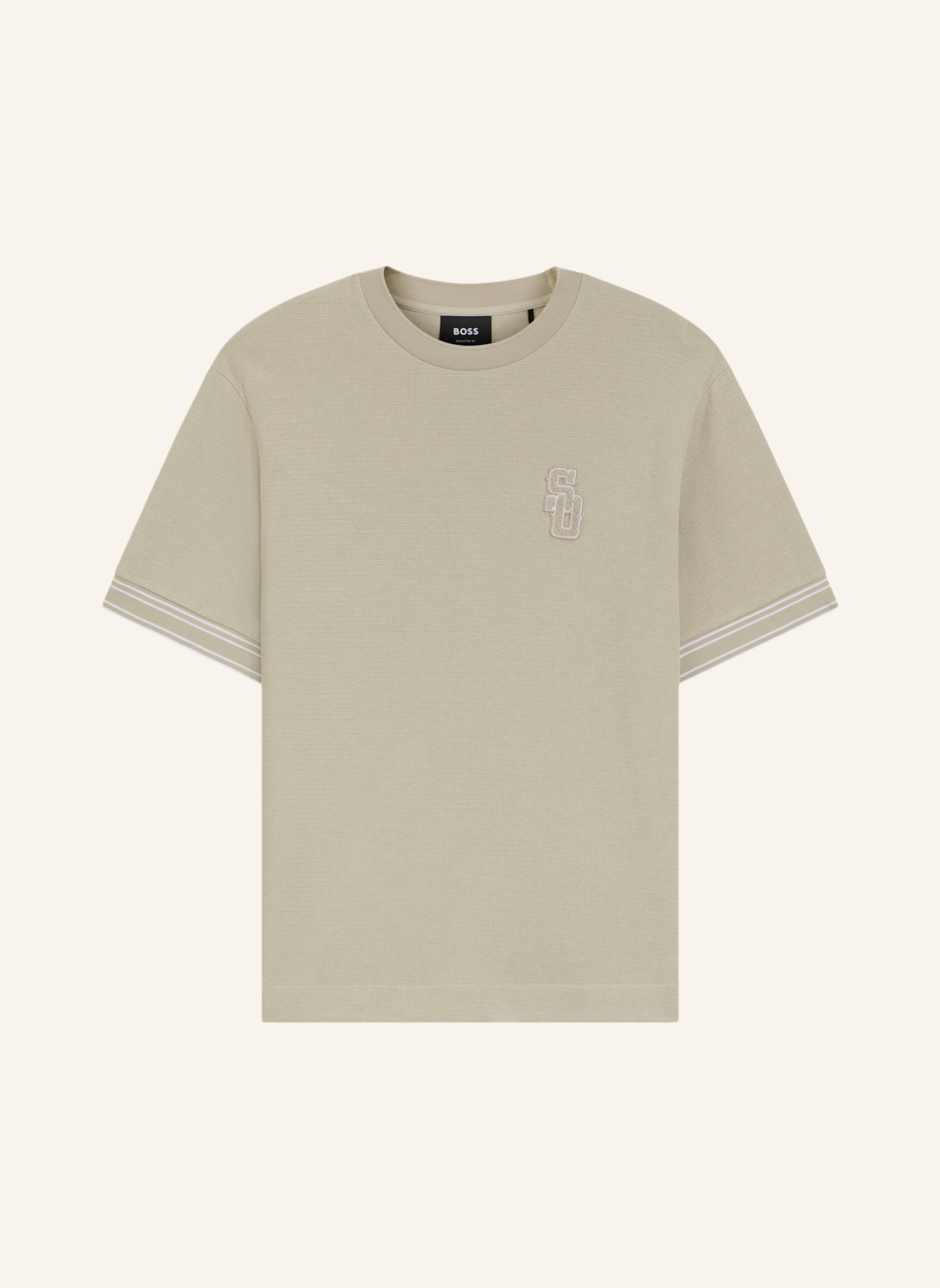 BOSS T-Shirt C-TIGERMAN 50_SO Regular Fit: BEIGE