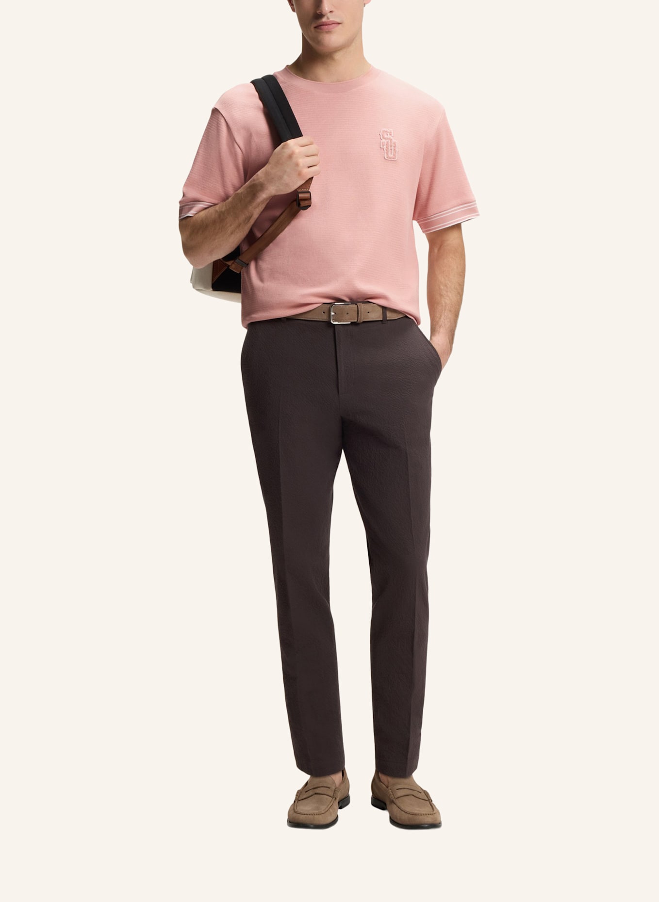 BOSS T-Shirt C-TIGERMAN 50_SO Regular Fit: HELLROSA