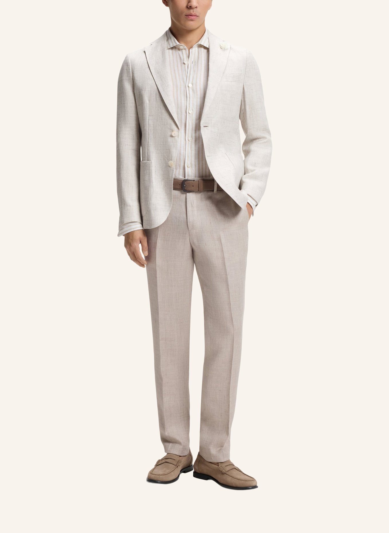 BOSS Casual Slipper TEVAN_MOCC_SO: BEIGE