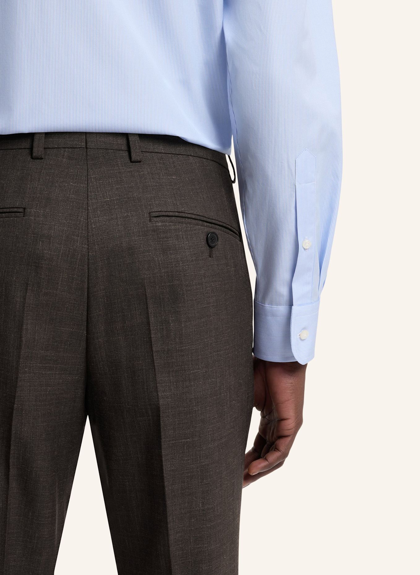 BOSS Anzughose Slim Fit: DUNKELBRAUN