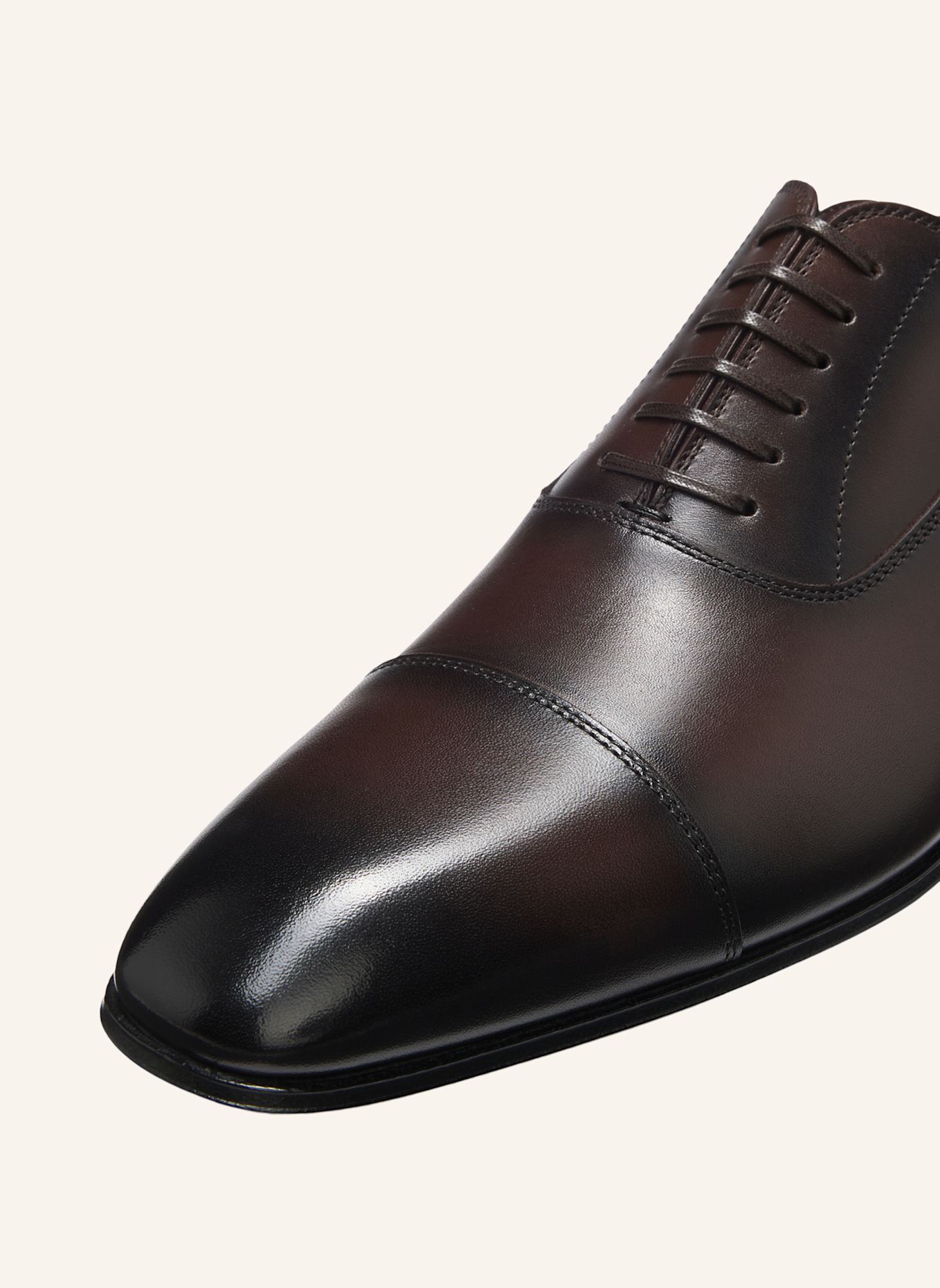 BOSS Business-Schnürschuh QUILLON_OXFR_BU_DB: DUNKELBRAUN